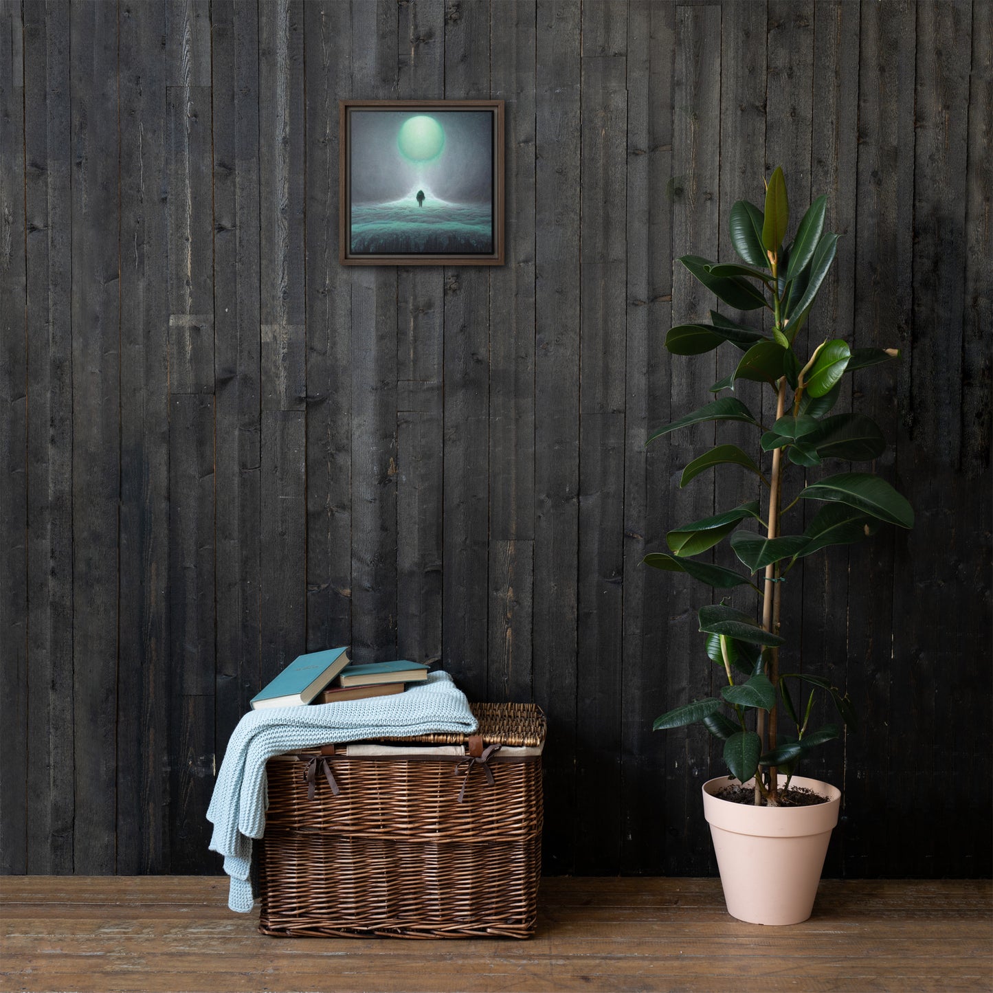 Timid Tundra Framed canvas