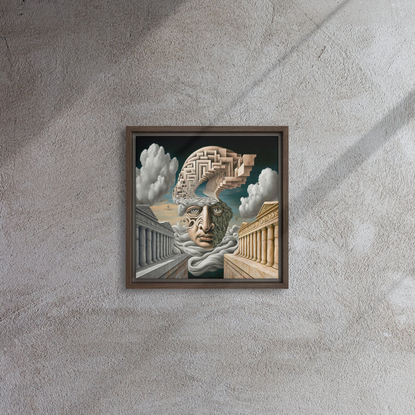 "Anxiety" Framed Canvas