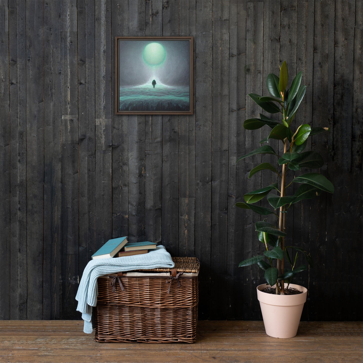 Timid Tundra Framed canvas