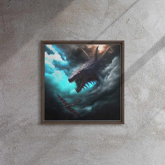 "Dreaded Draco" Framed Canvas