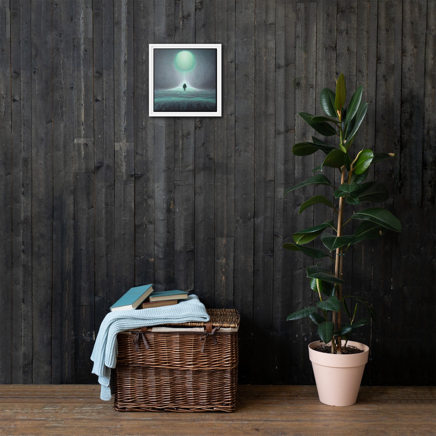 Timid Tundra Framed canvas