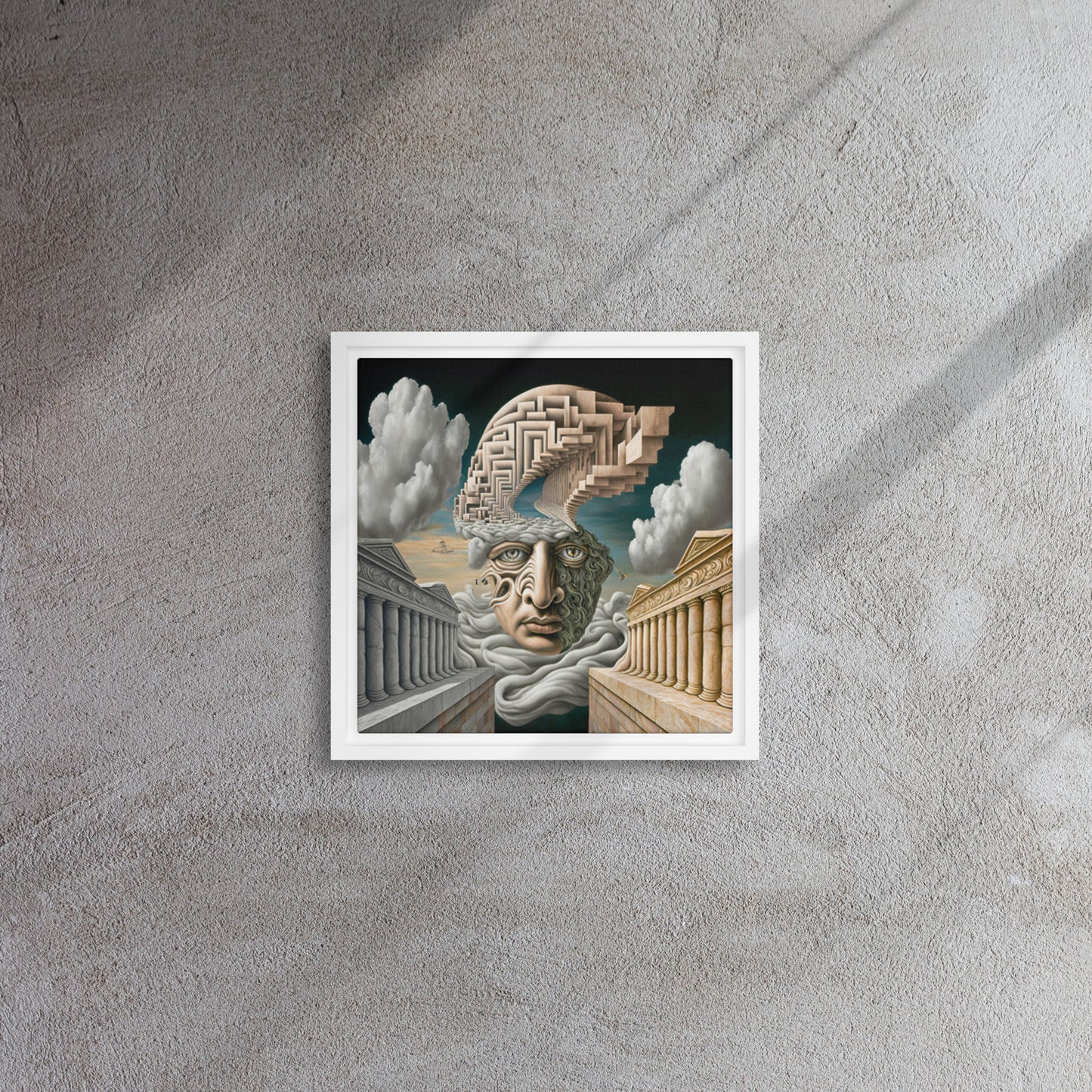 "Anxiety" Framed Canvas