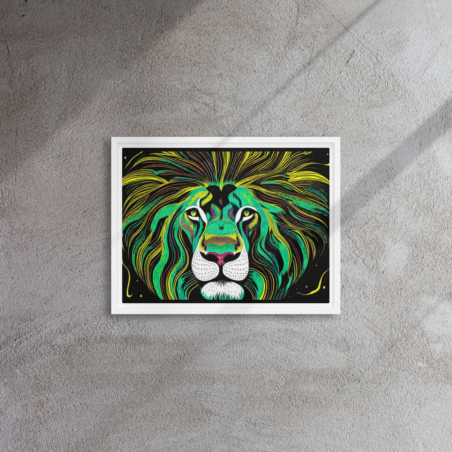 "Are You Lion?" Framed Canvas