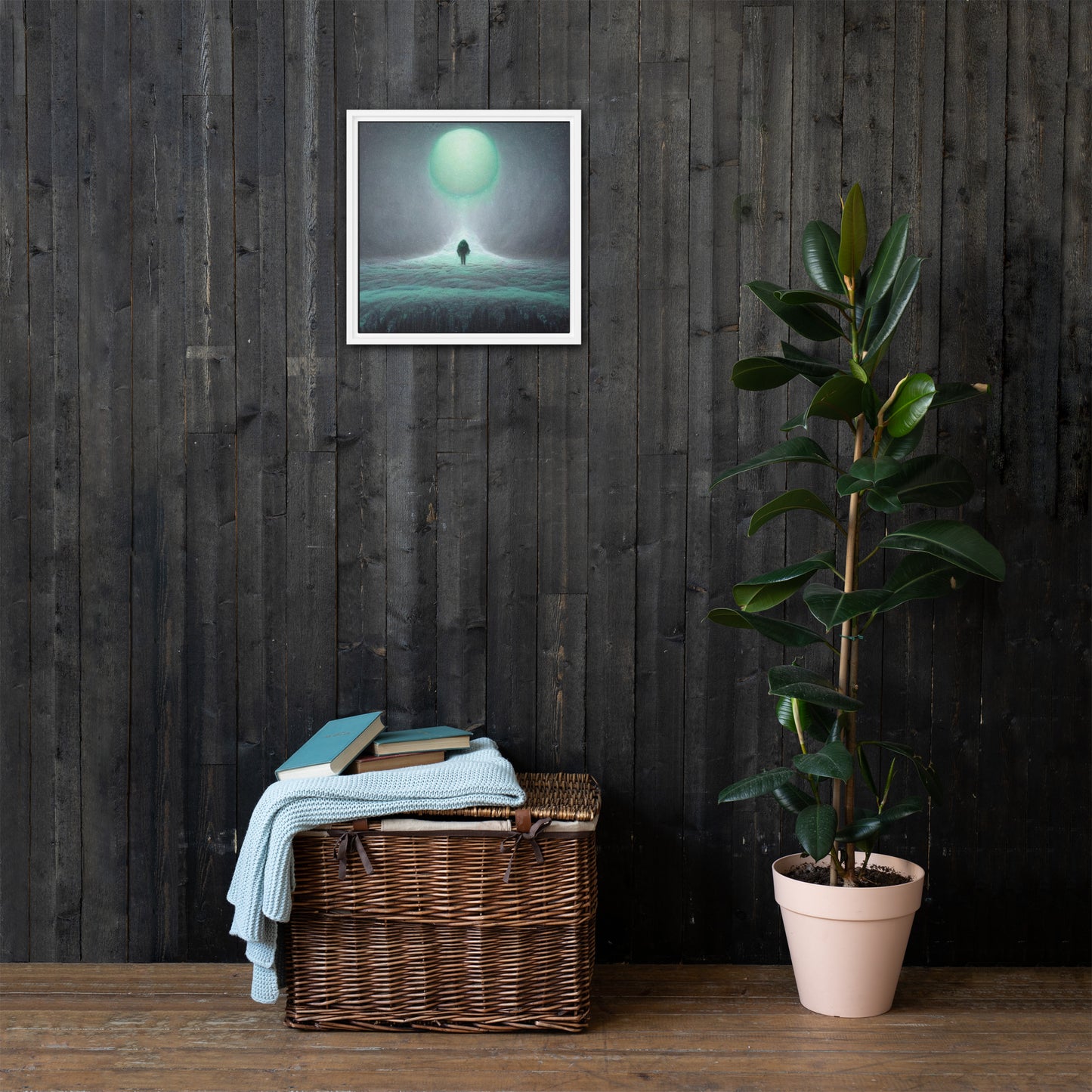 Timid Tundra Framed canvas
