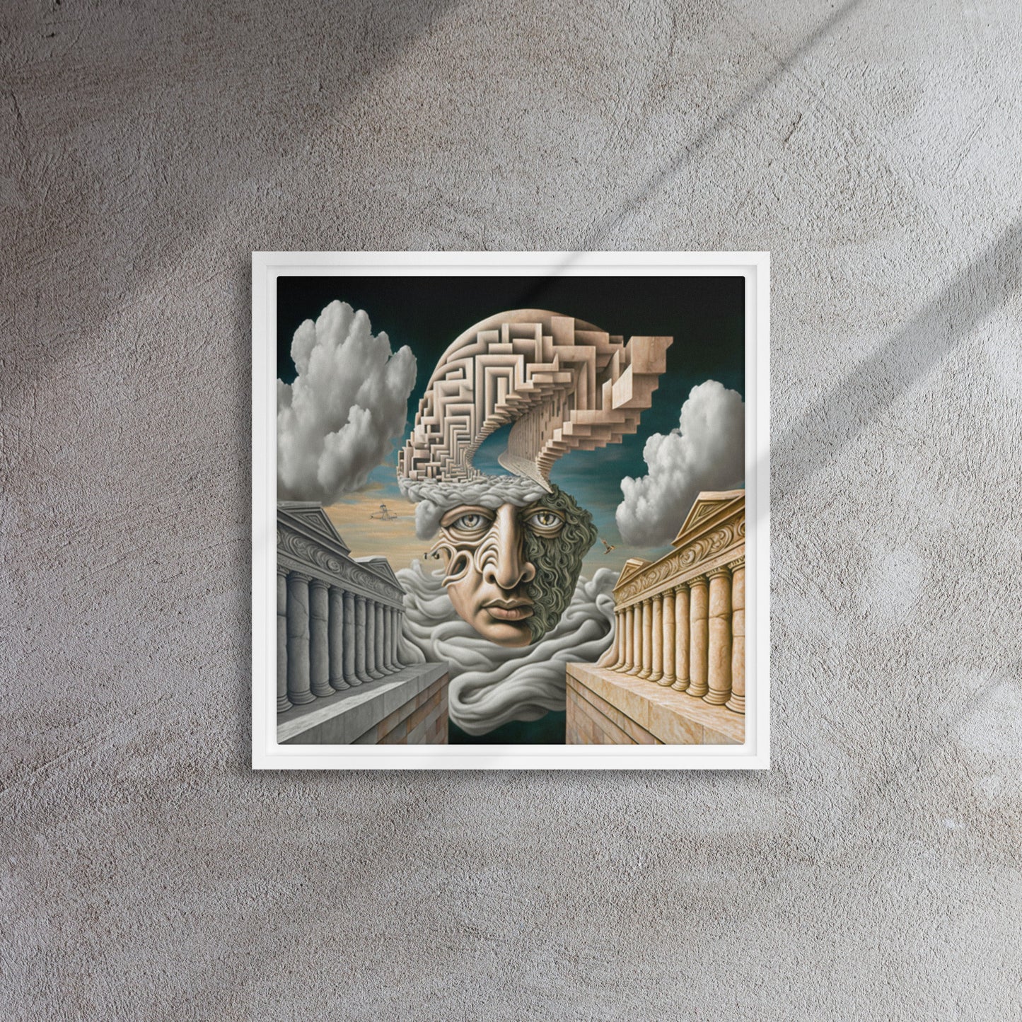 "Anxiety" Framed Canvas