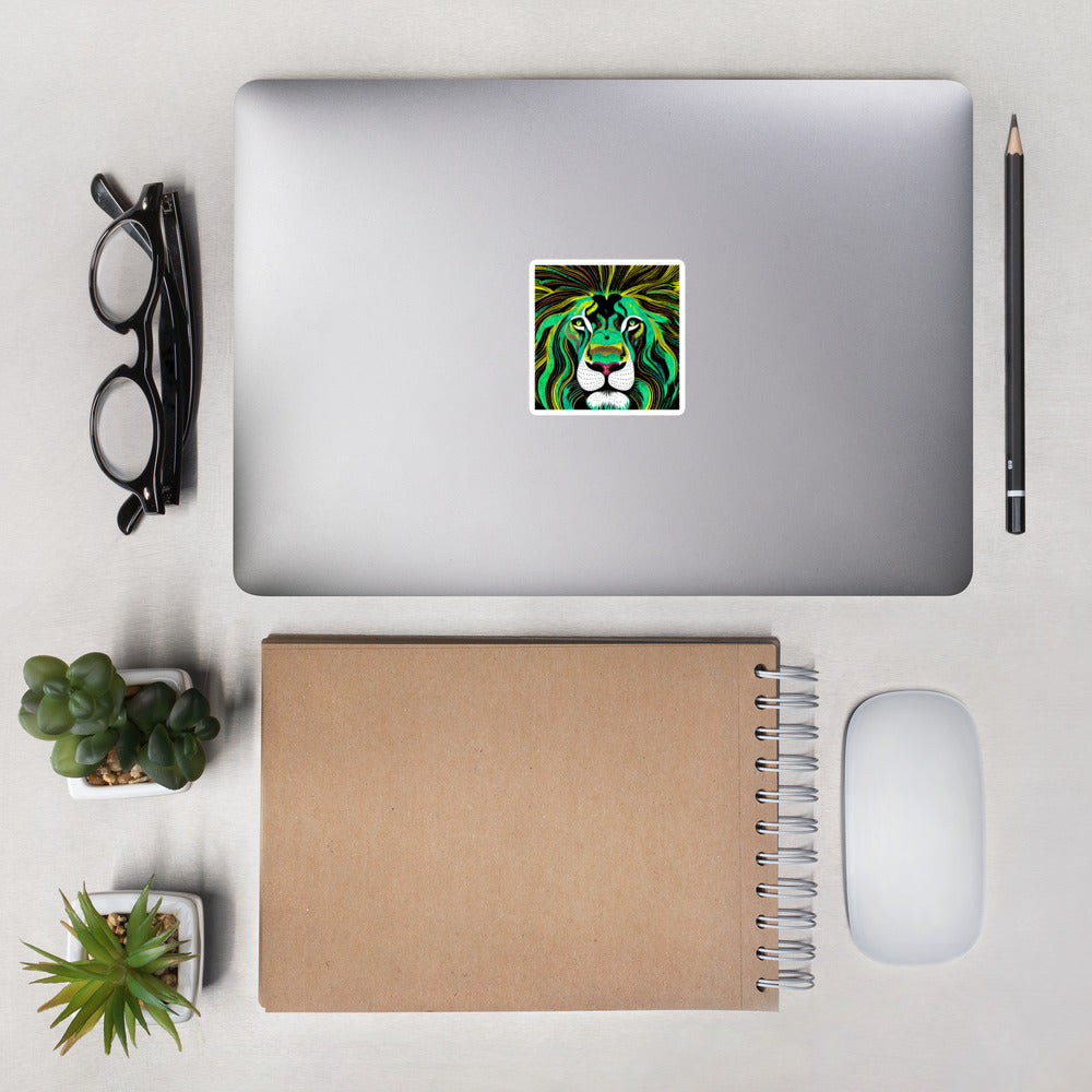 "Are You Lion? Bubble-Free Stickers