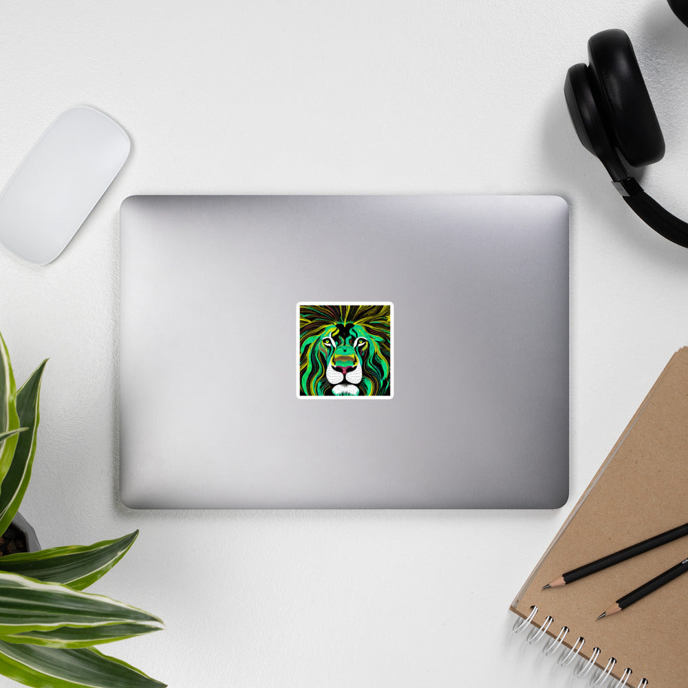 "Are You Lion? Bubble-Free Stickers