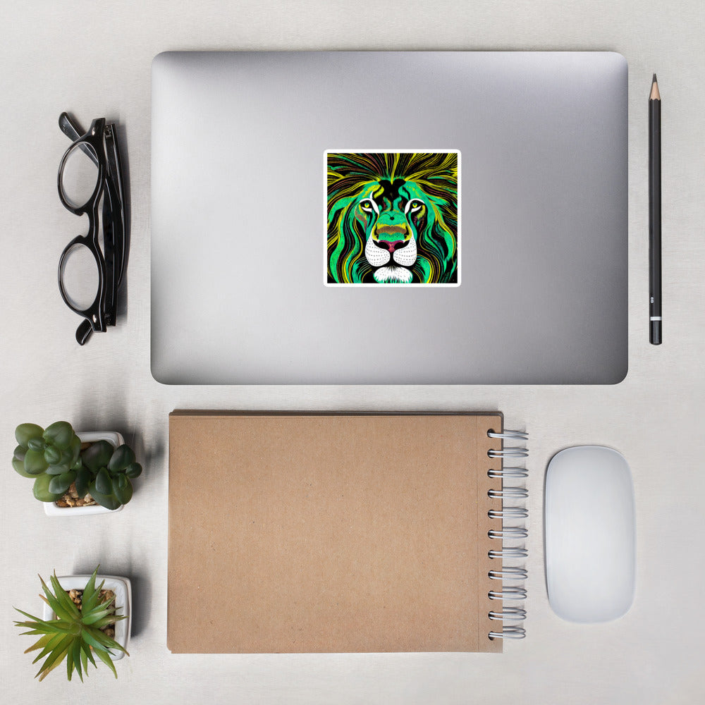 "Are You Lion? Bubble-Free Stickers
