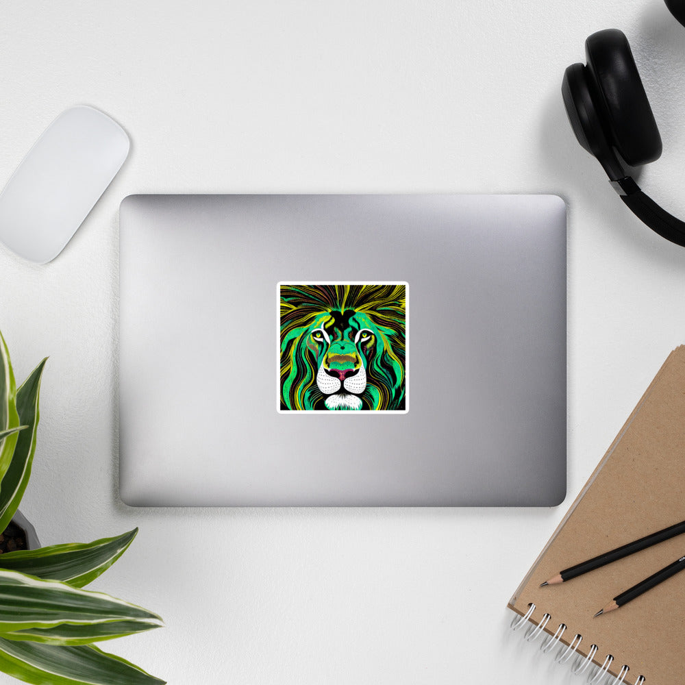 "Are You Lion? Bubble-Free Stickers