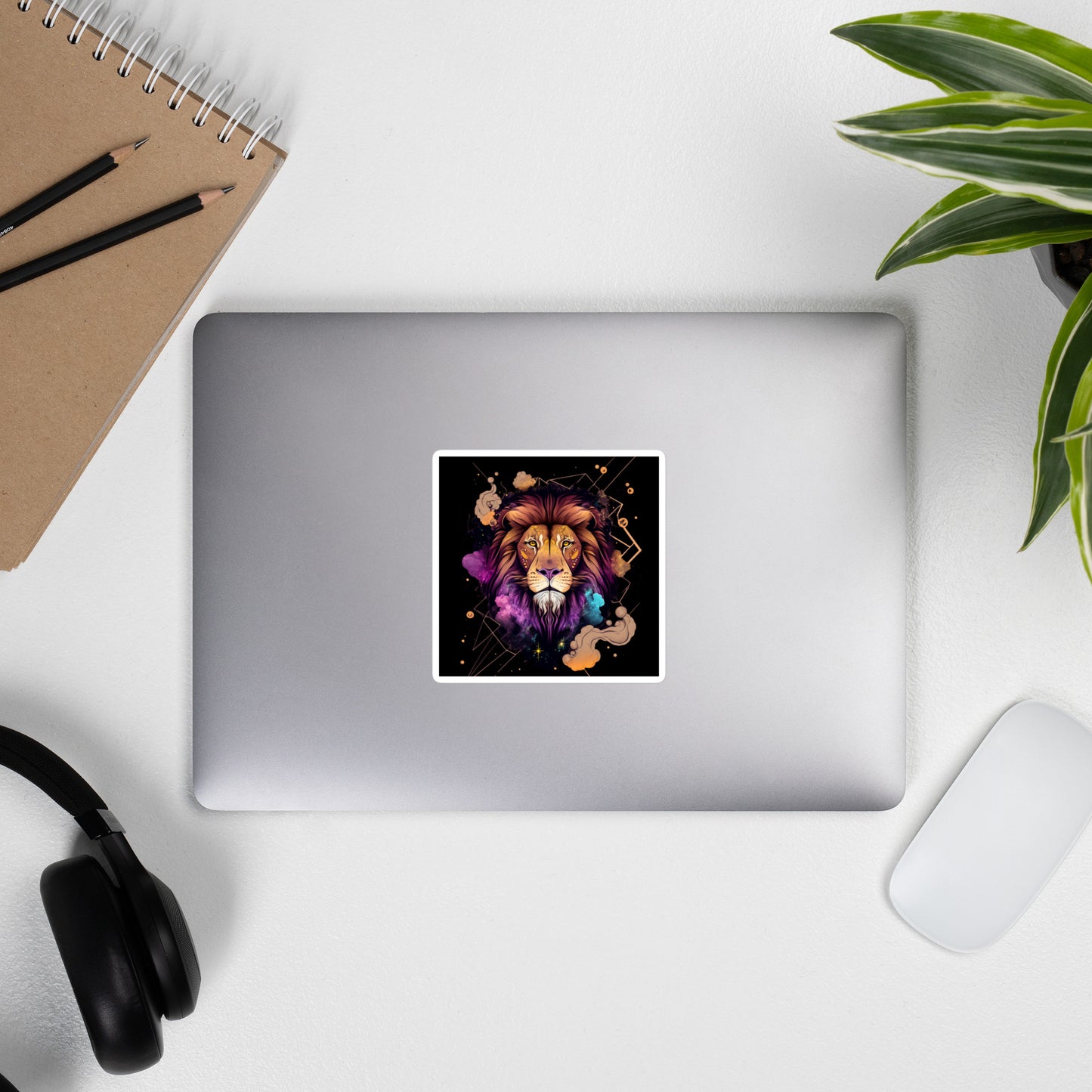Loyal Lion Bubble-Free Stickers