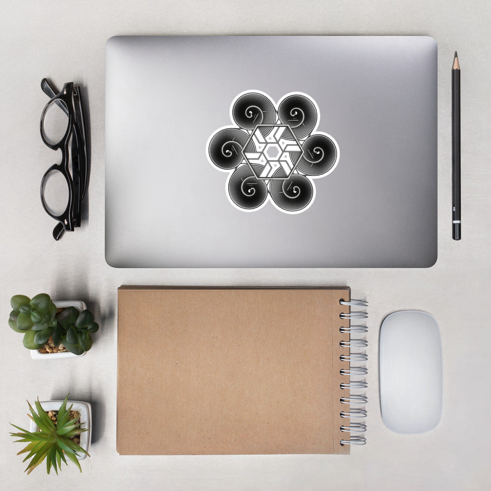 Swirl Bubble-Free Stickers