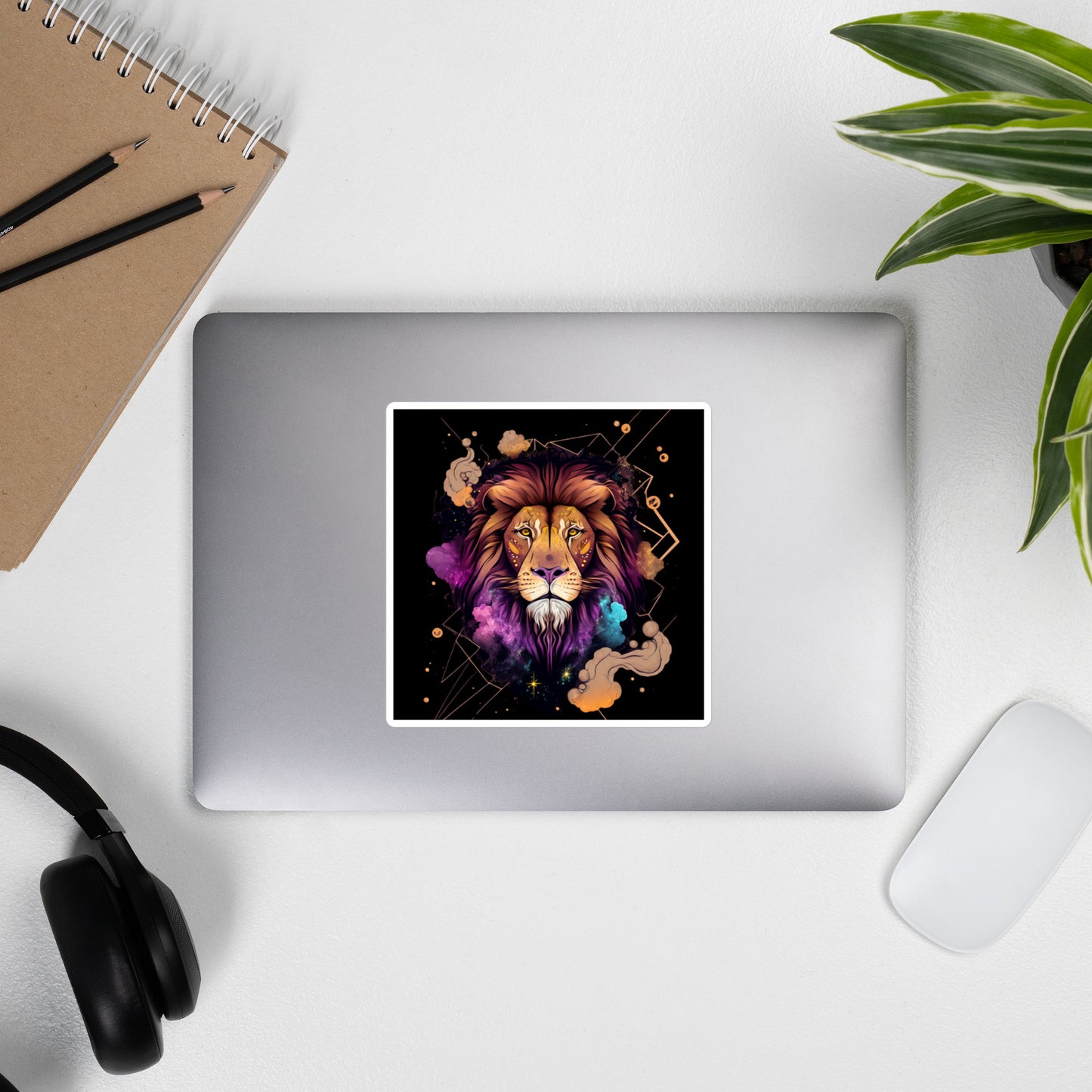 Loyal Lion Bubble-Free Stickers
