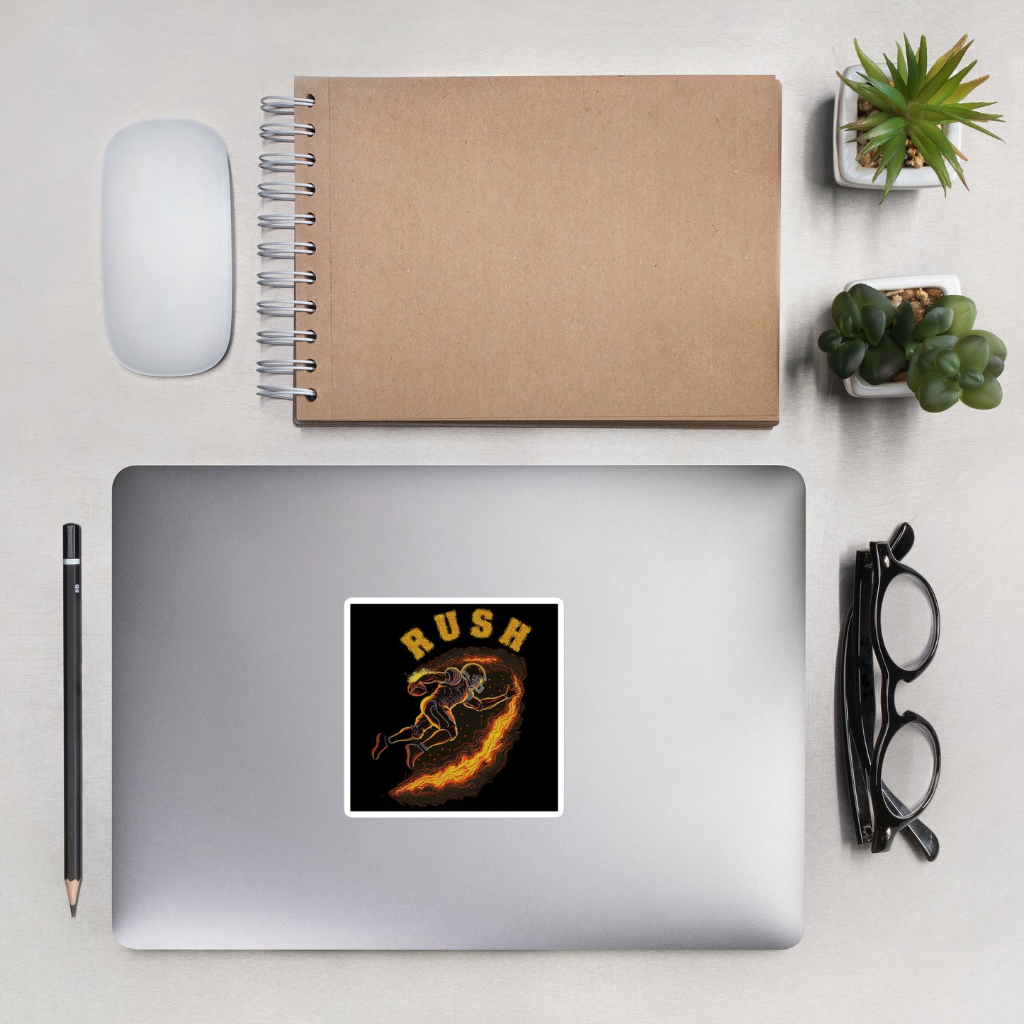 Rush Bubble-Free Stickers