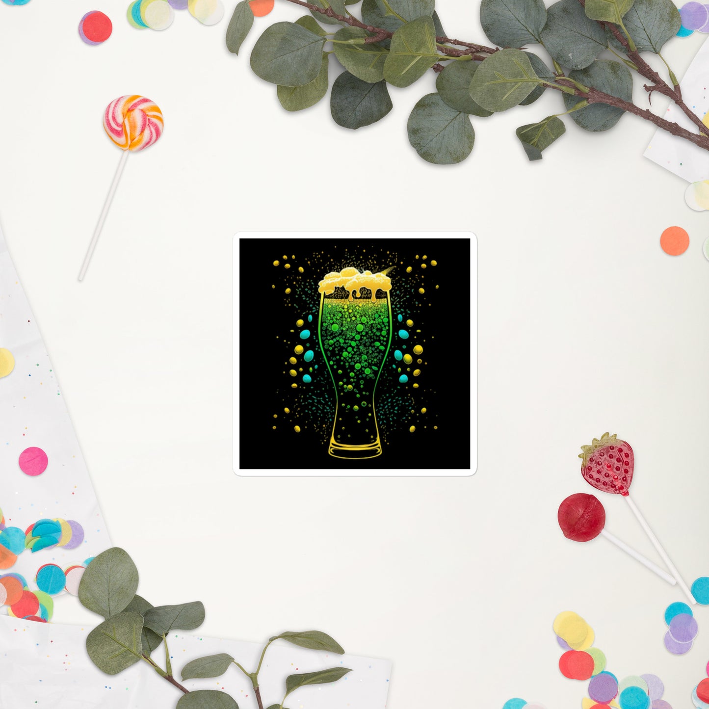 Raise Your Glass II Bubble-Free Stickers