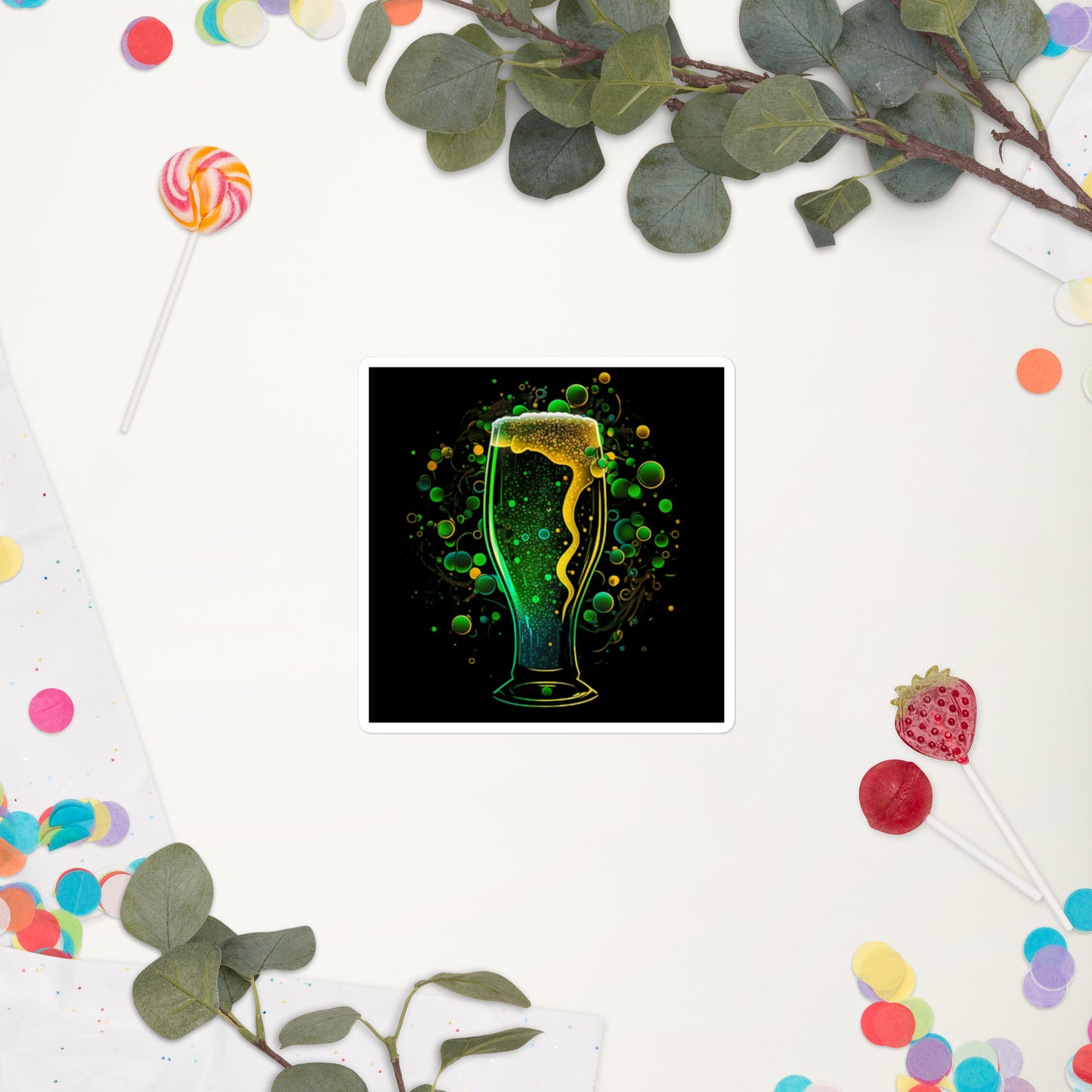 Raise Your Glass III Bubble-Free Stickers