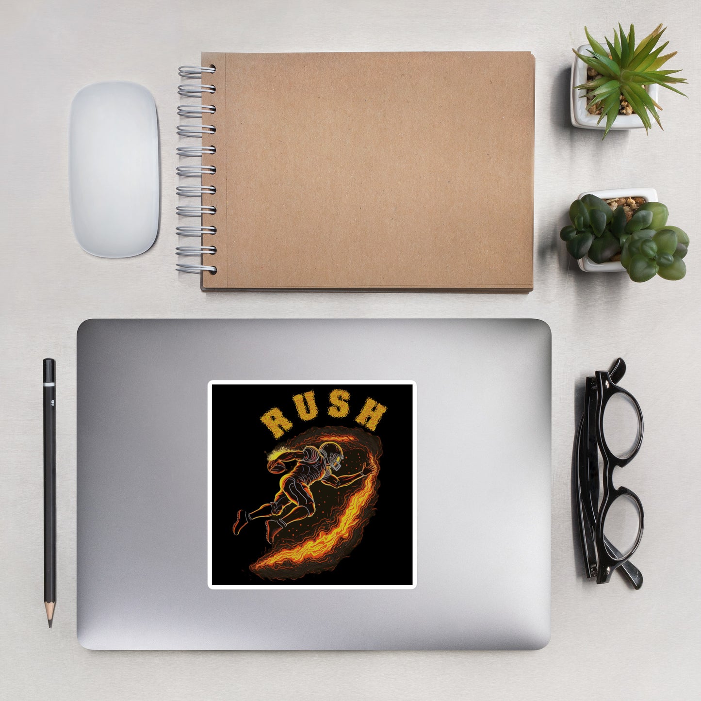 Rush Bubble-Free Stickers