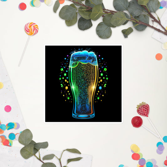 Raise Your Glass Bubble-Free Stickers