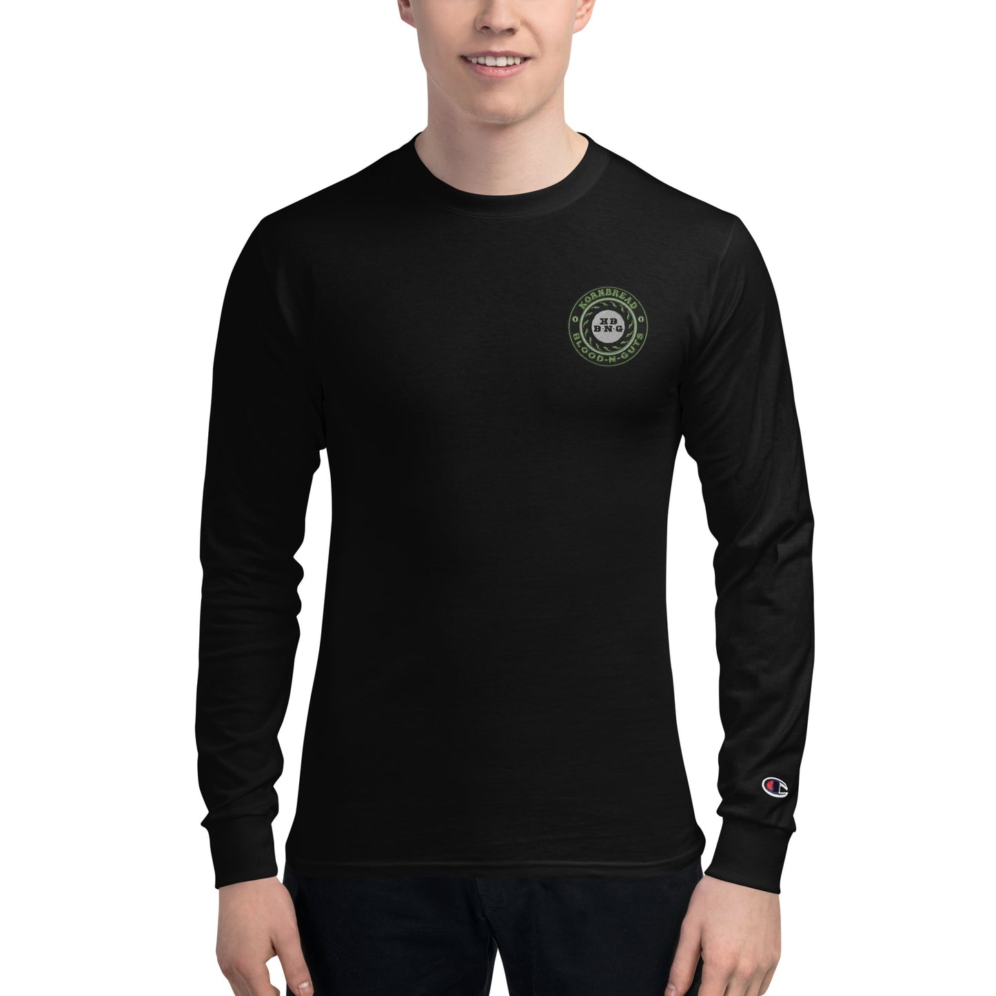 Champion KBBNG Badge Embroidered Long Sleeve Shirt