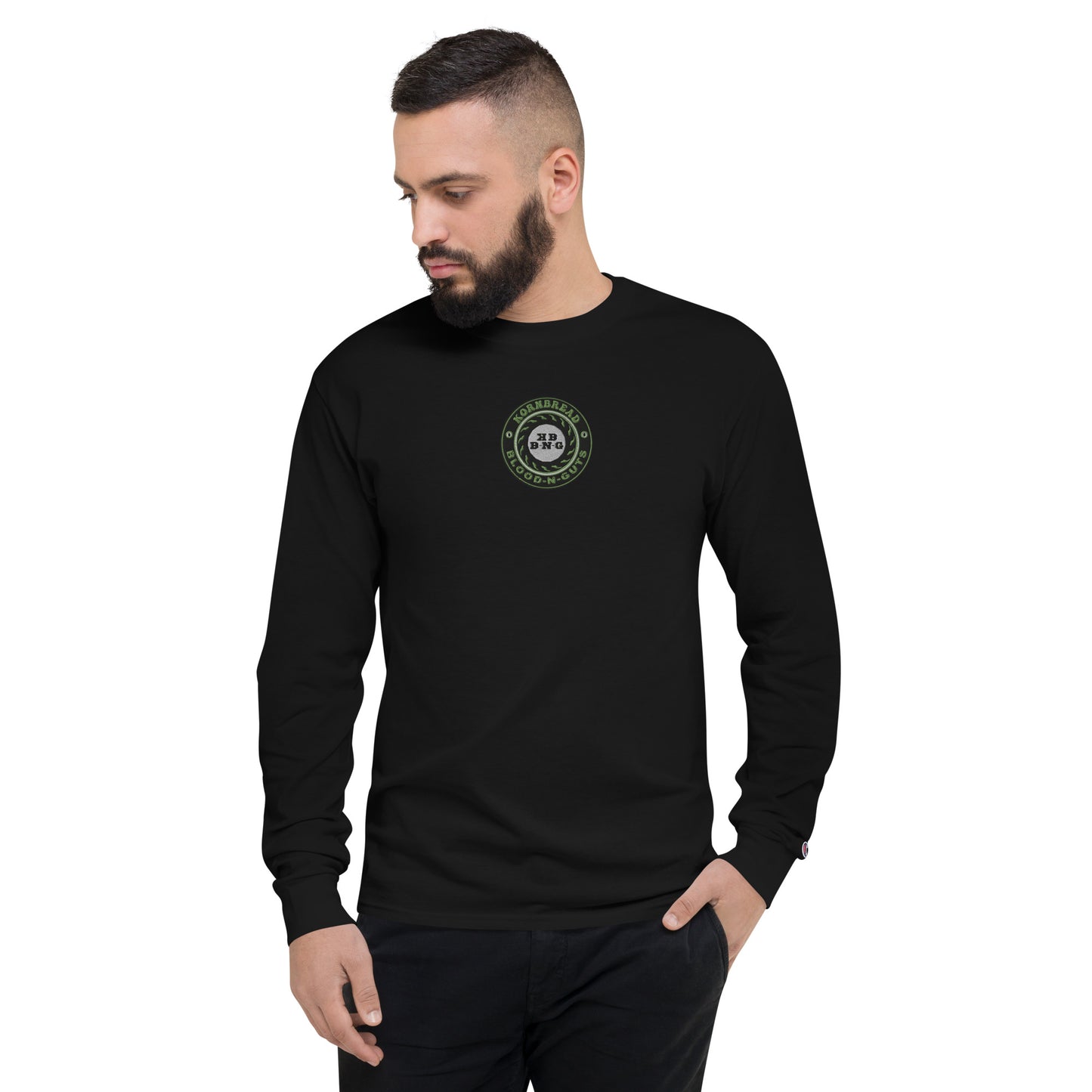 Champion KBBNG Embroidered Badge+ Long Sleeve Shirt (Center)
