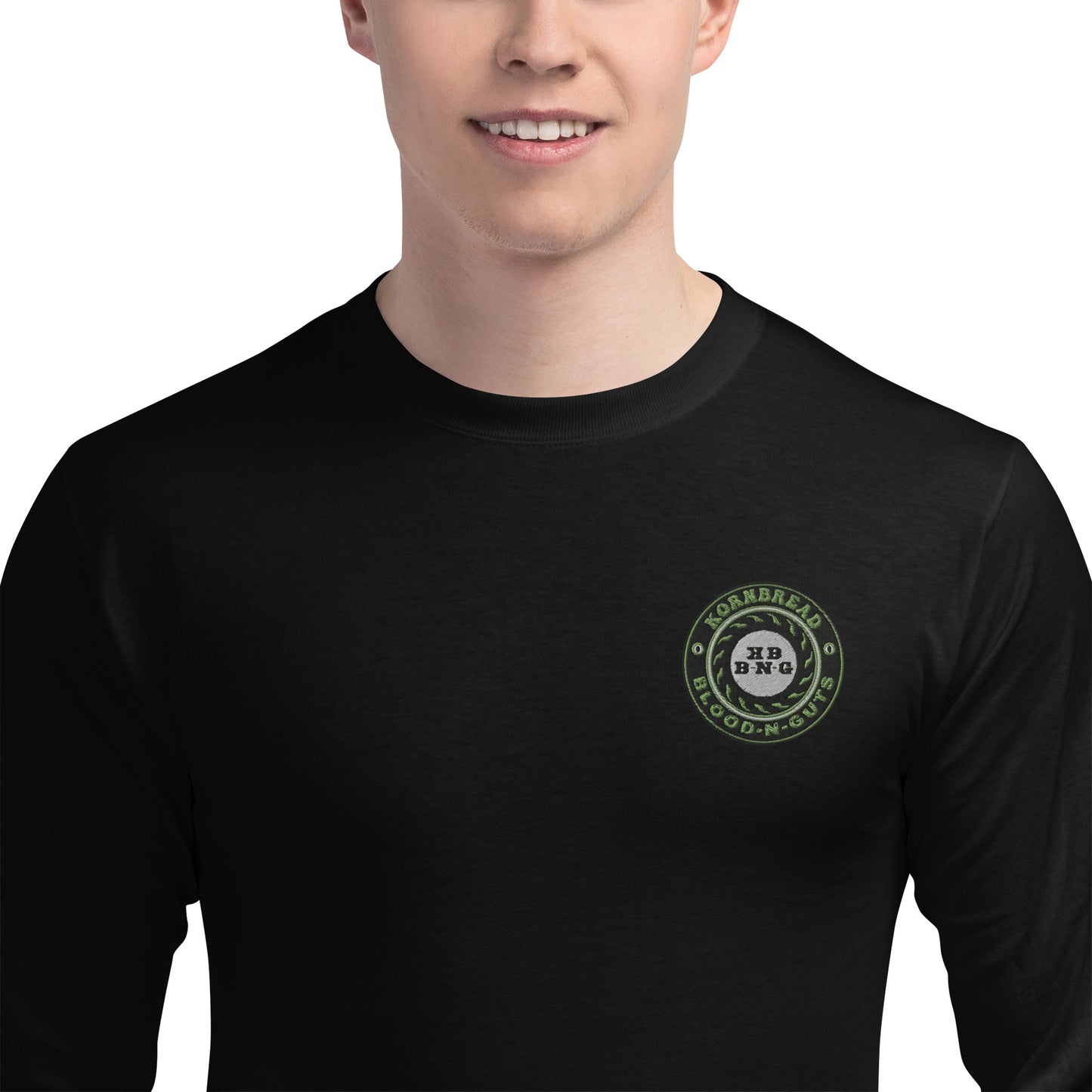 Champion KBBNG Badge Embroidered Long Sleeve Shirt