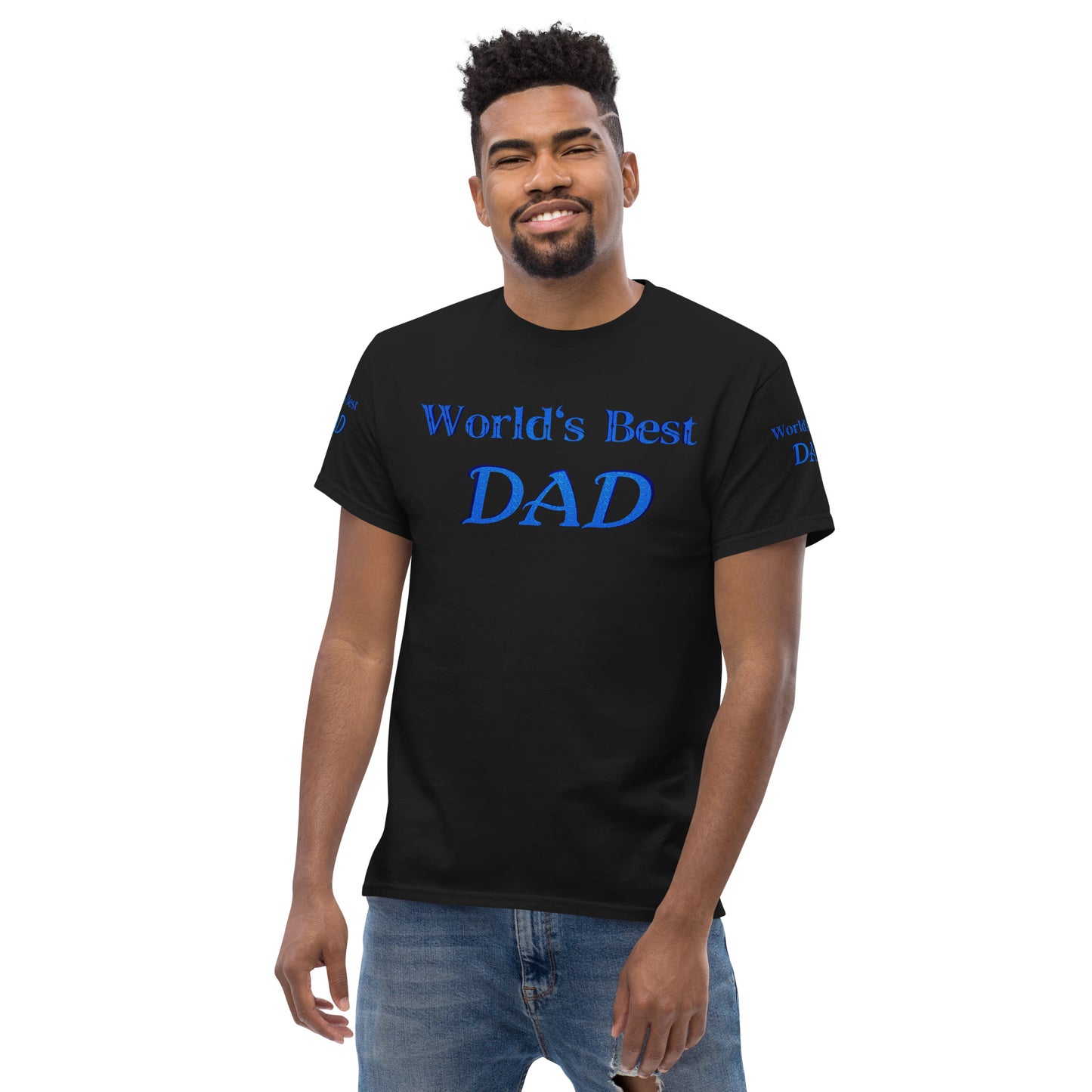 "World's Best Dad+" Men's Classic Tee (Personalized)