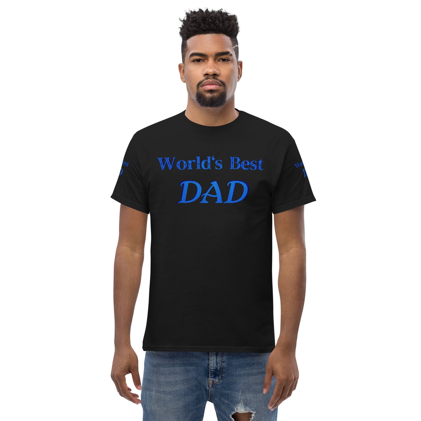"World's Best Dad+" Men's Classic Tee (Personalized)