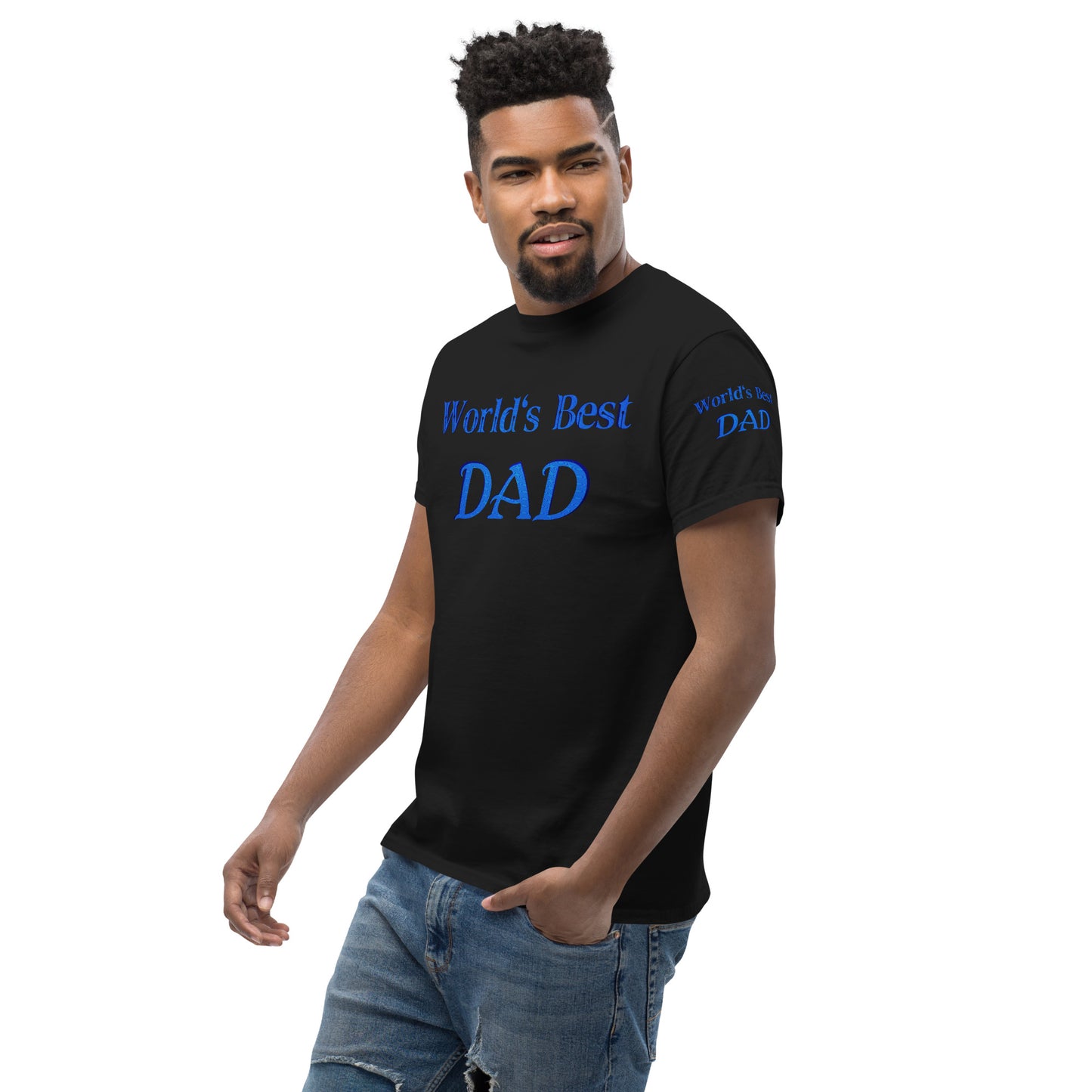 "World's Best Dad+" Men's Classic Tee (Personalized)