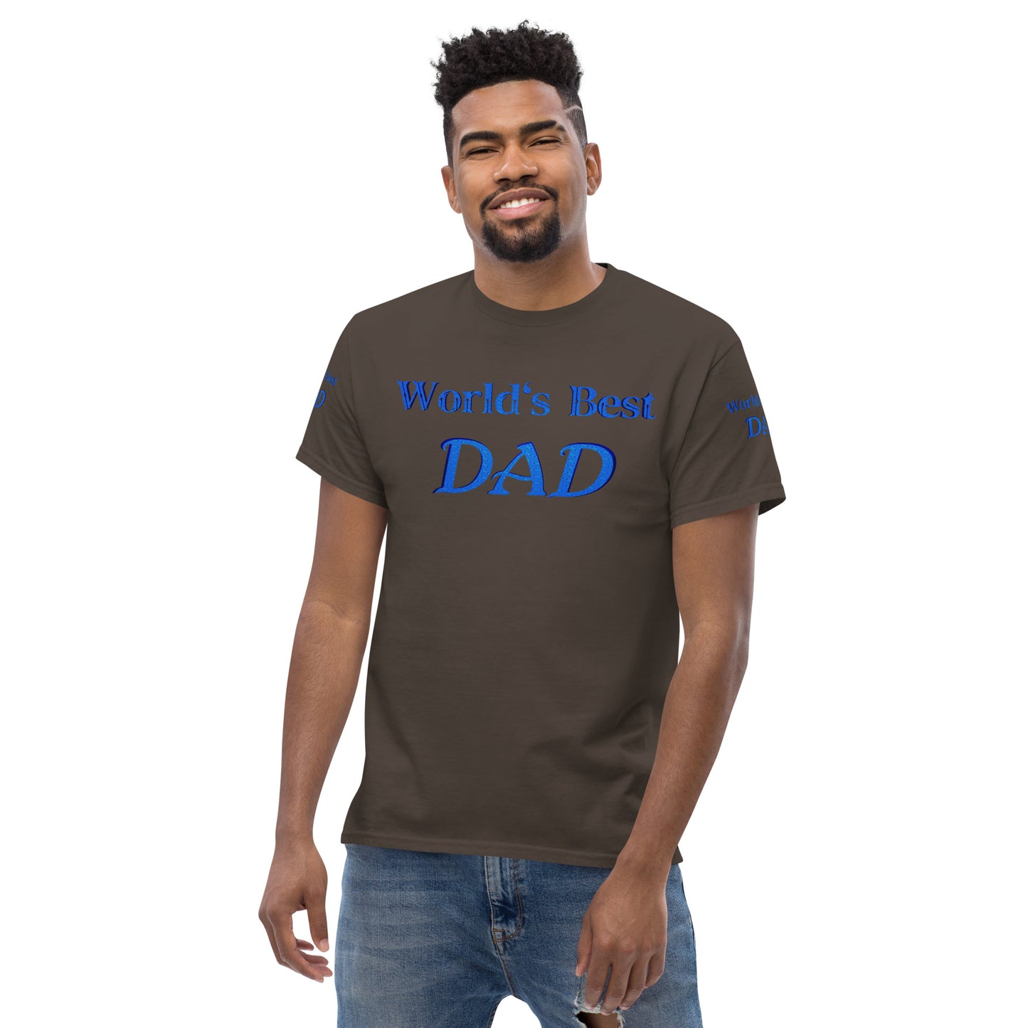 "World's Best Dad+" Men's Classic Tee (Personalized)