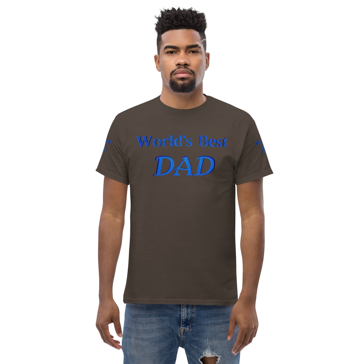 "World's Best Dad+" Men's Classic Tee (Personalized)