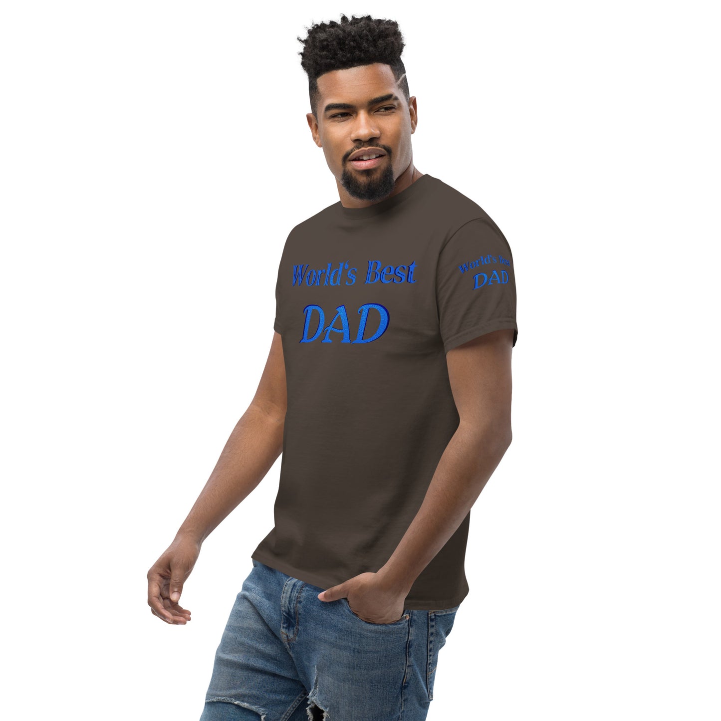 "World's Best Dad+" Men's Classic Tee (Personalized)