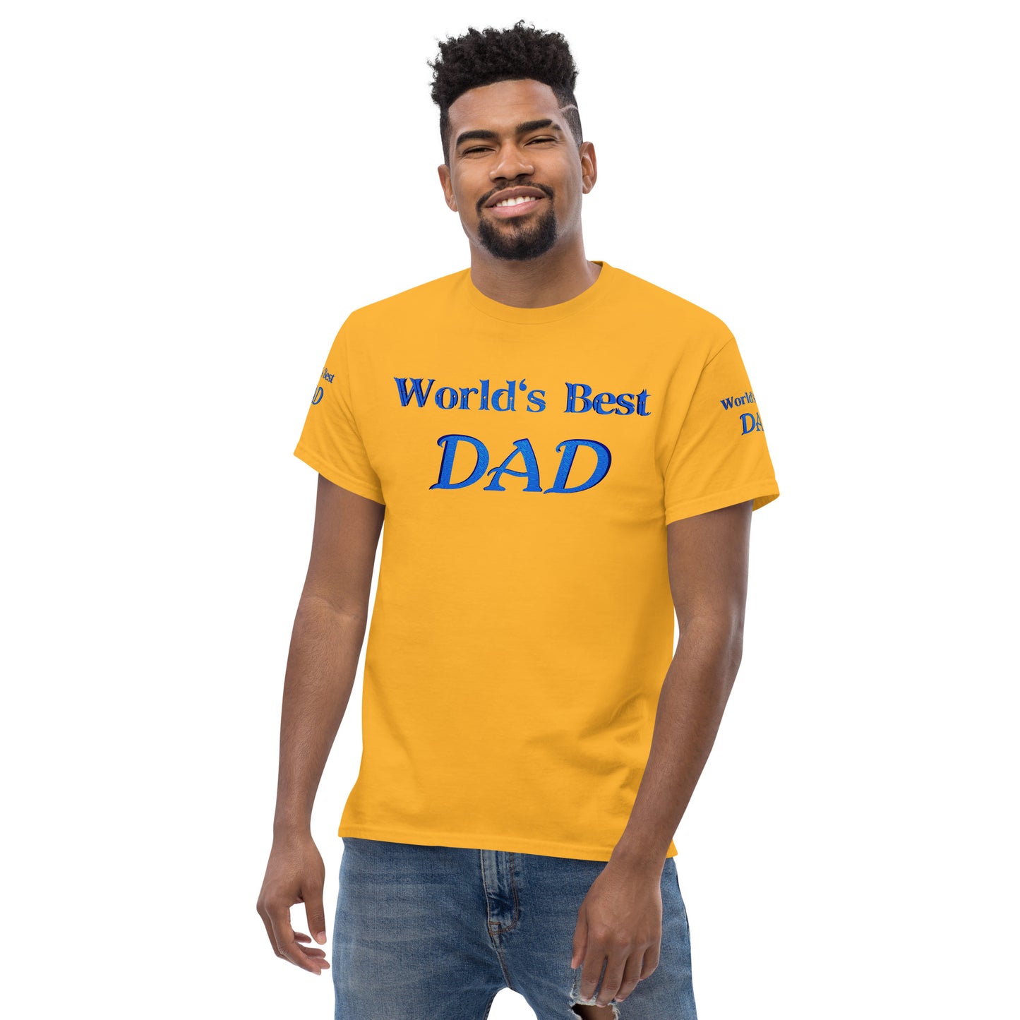 "World's Best Dad+" Men's Classic Tee (Personalized)