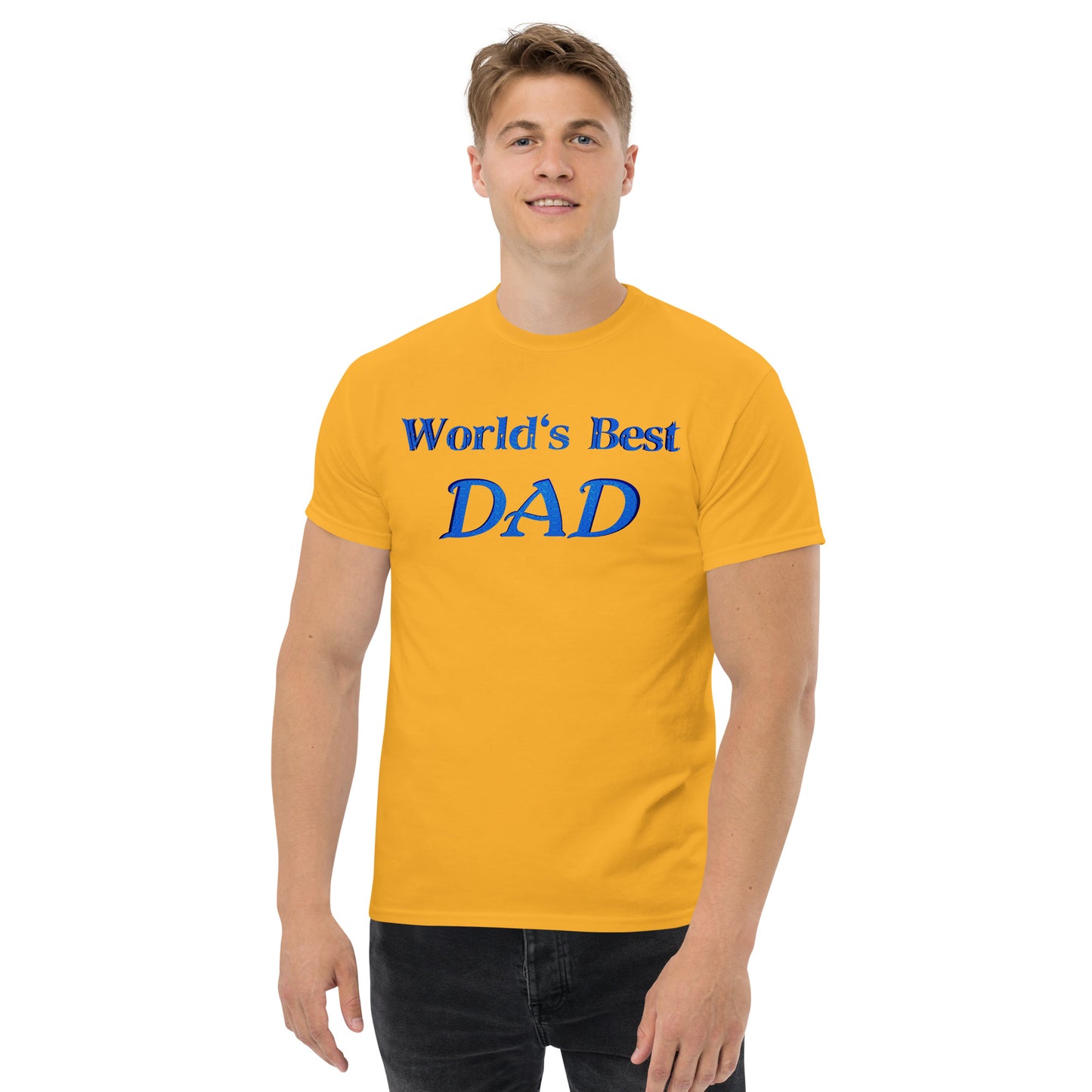 "World's Best Dad" Men's Classic Tee (Personalized)