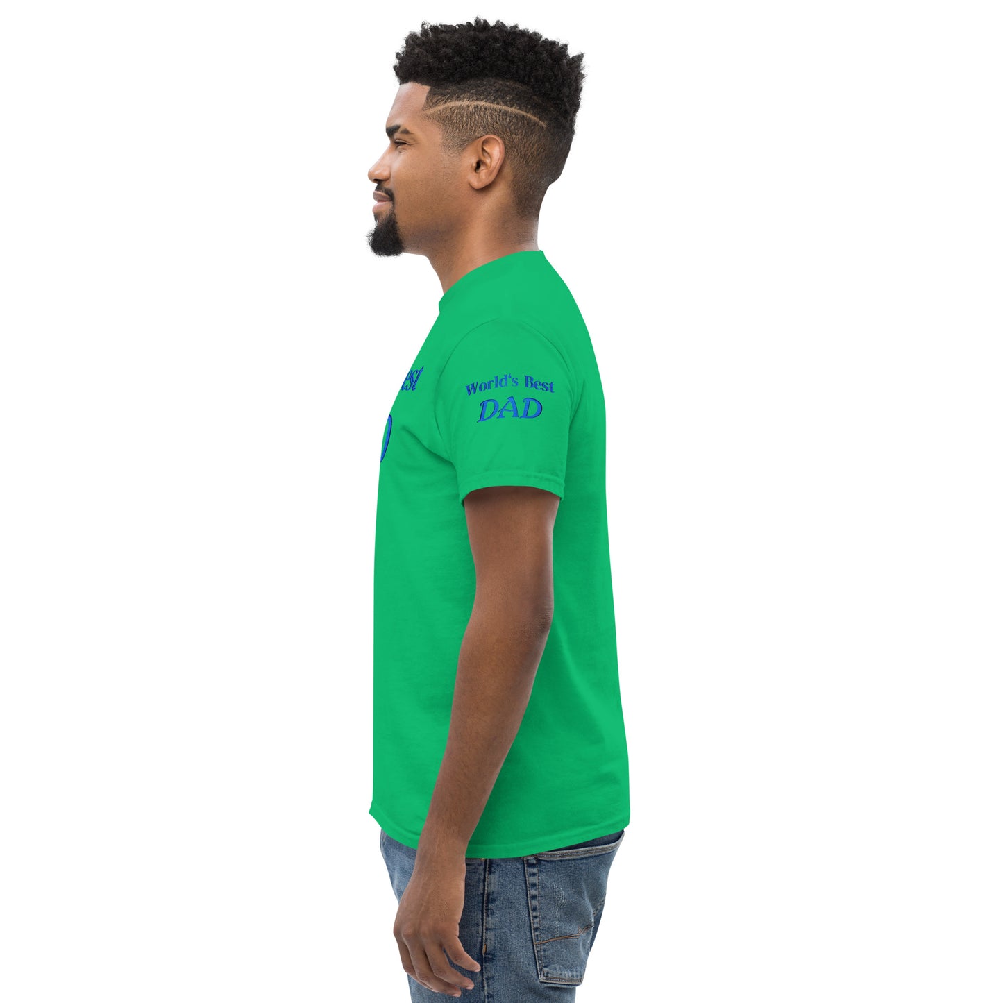 "World's Best Dad+" Men's Classic Tee (Personalized)