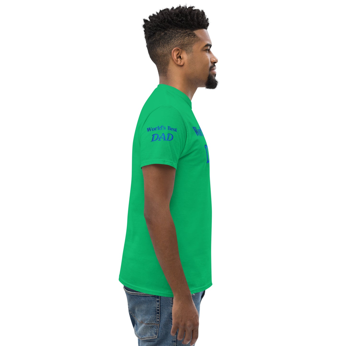 "World's Best Dad+" Men's Classic Tee (Personalized)