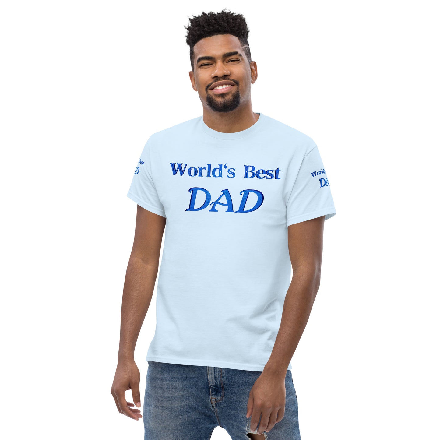 "World's Best Dad+" Men's Classic Tee (Personalized)