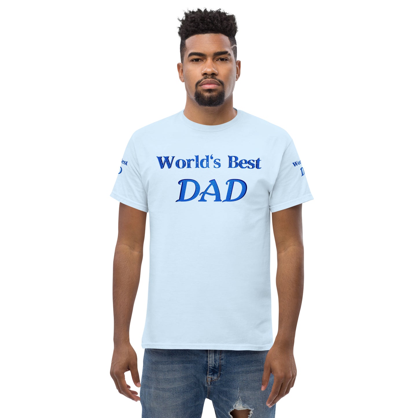 "World's Best Dad+" Men's Classic Tee (Personalized)