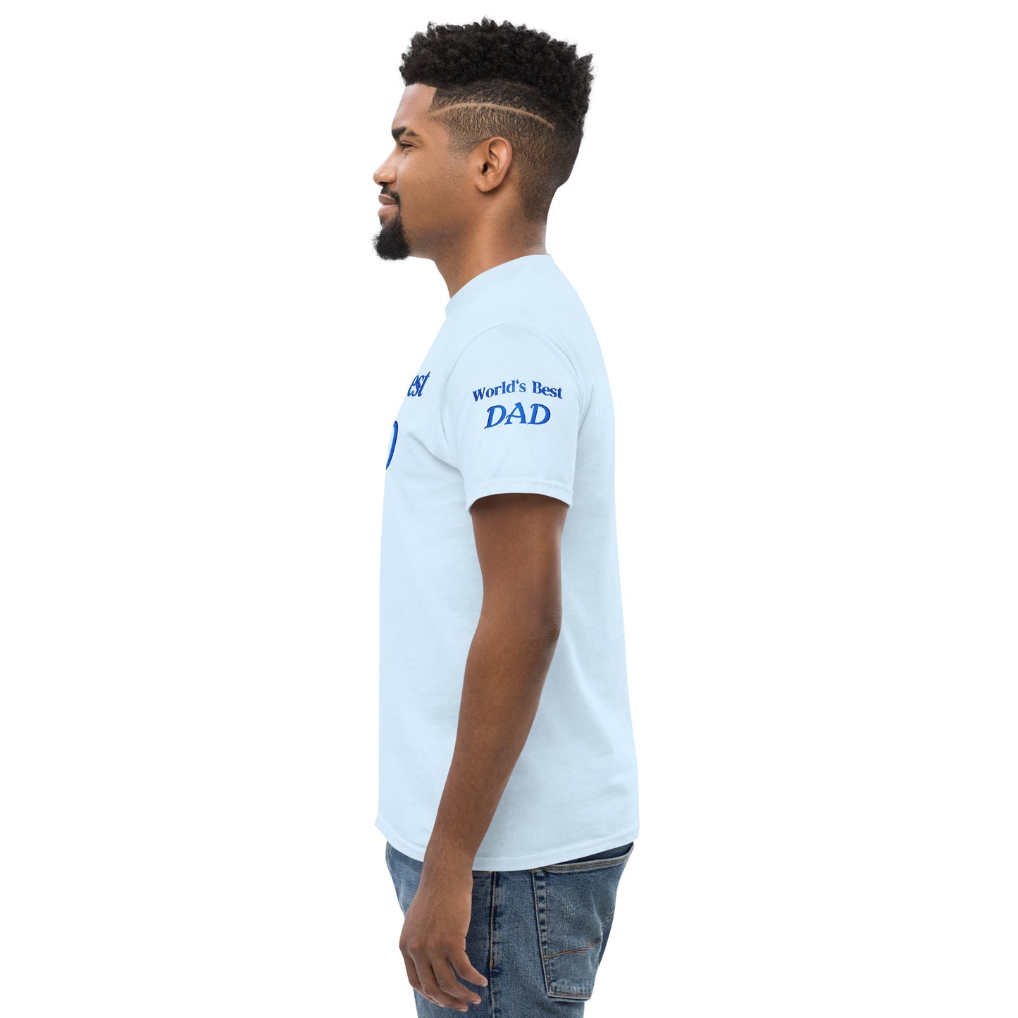 "World's Best Dad+" Men's Classic Tee (Personalized)