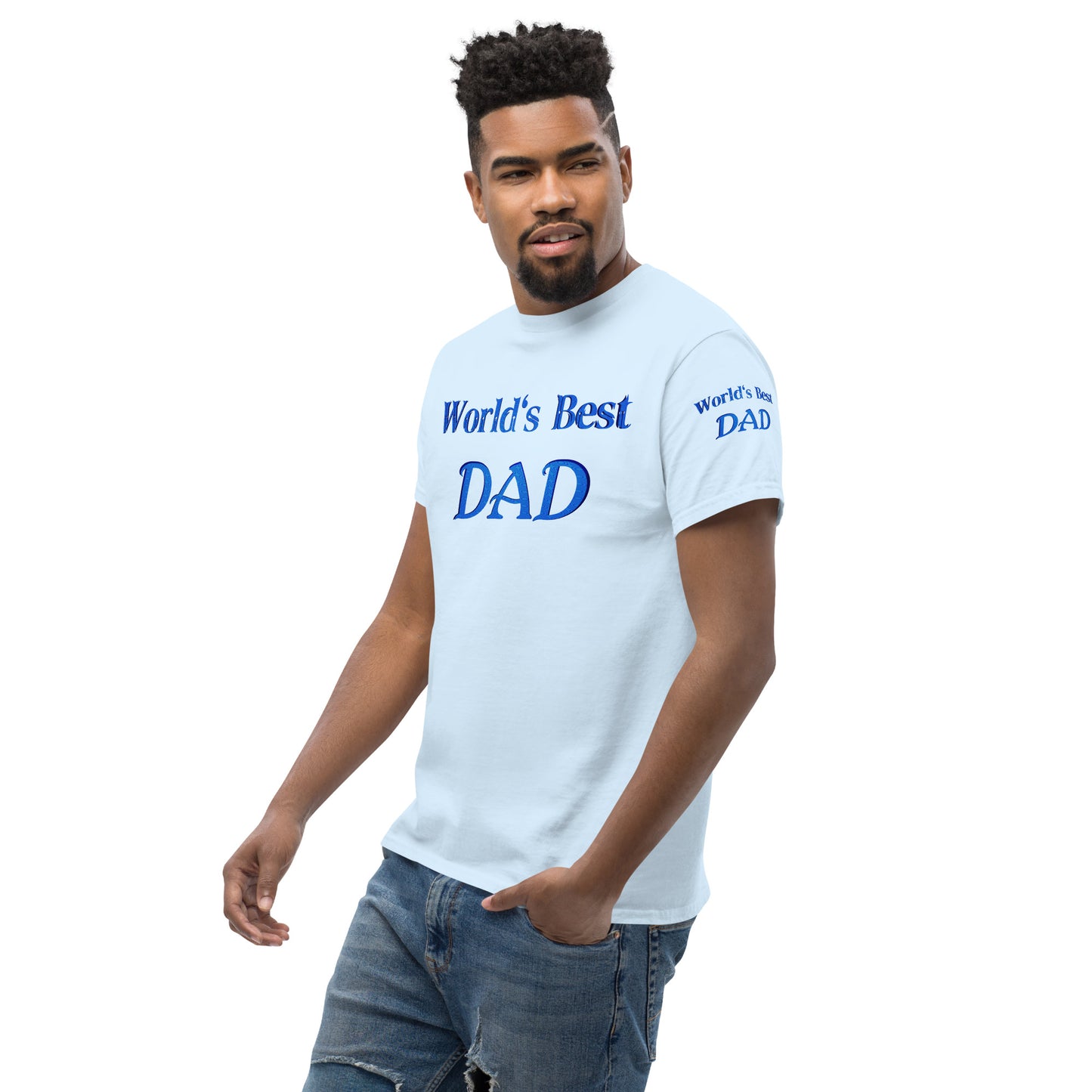 "World's Best Dad+" Men's Classic Tee (Personalized)