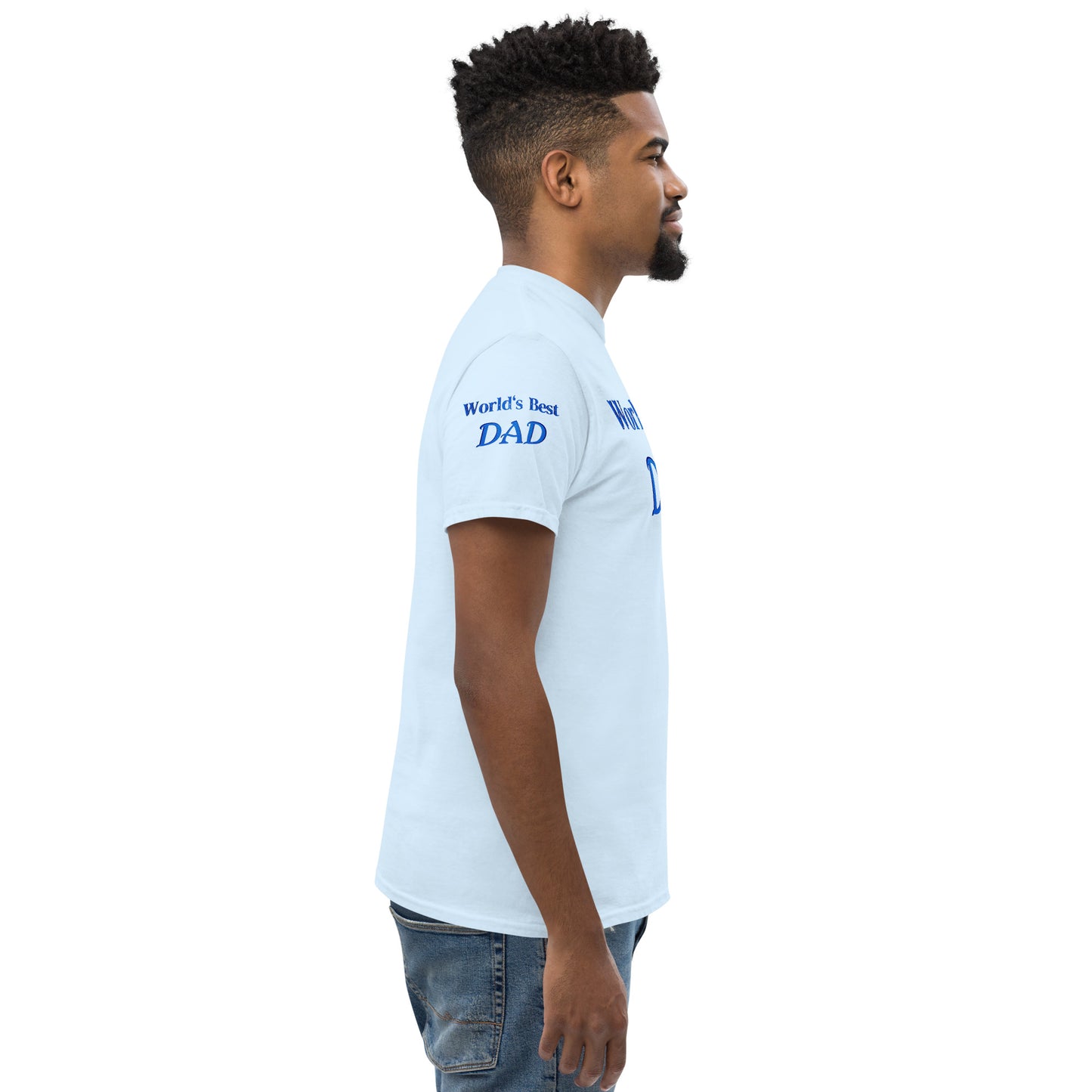 "World's Best Dad+" Men's Classic Tee (Personalized)