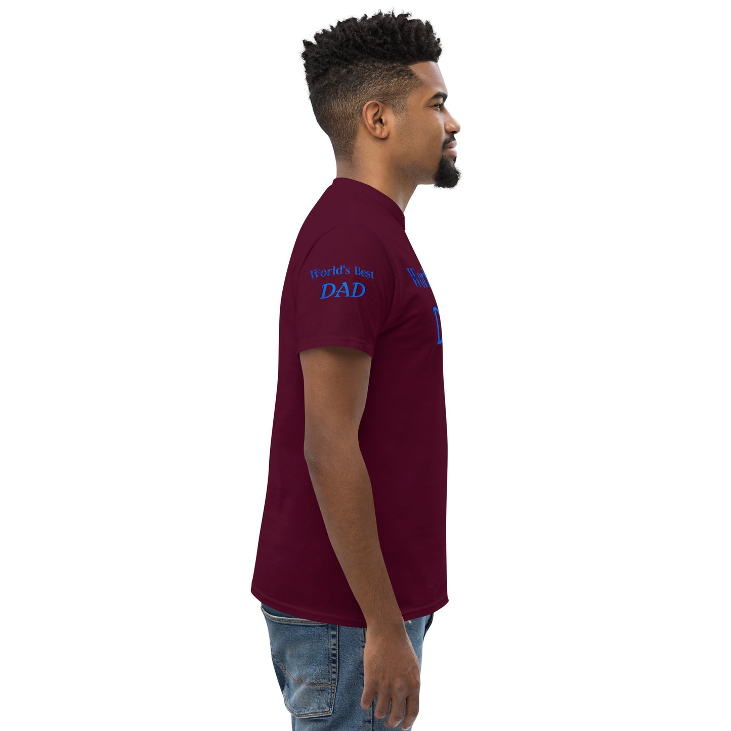 "World's Best Dad+" Men's Classic Tee (Personalized)