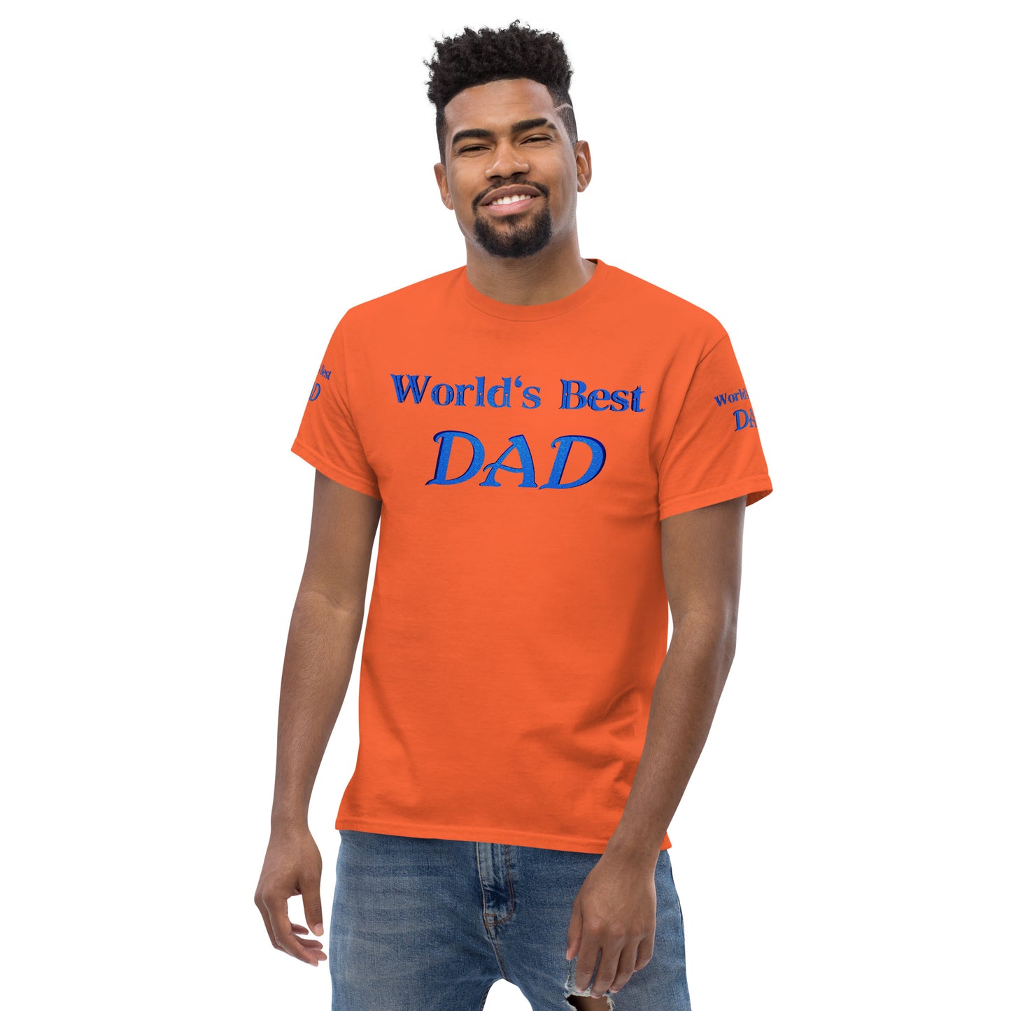 "World's Best Dad+" Men's Classic Tee (Personalized)