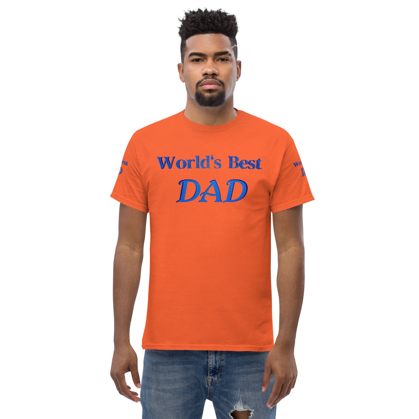 "World's Best Dad+" Men's Classic Tee (Personalized)