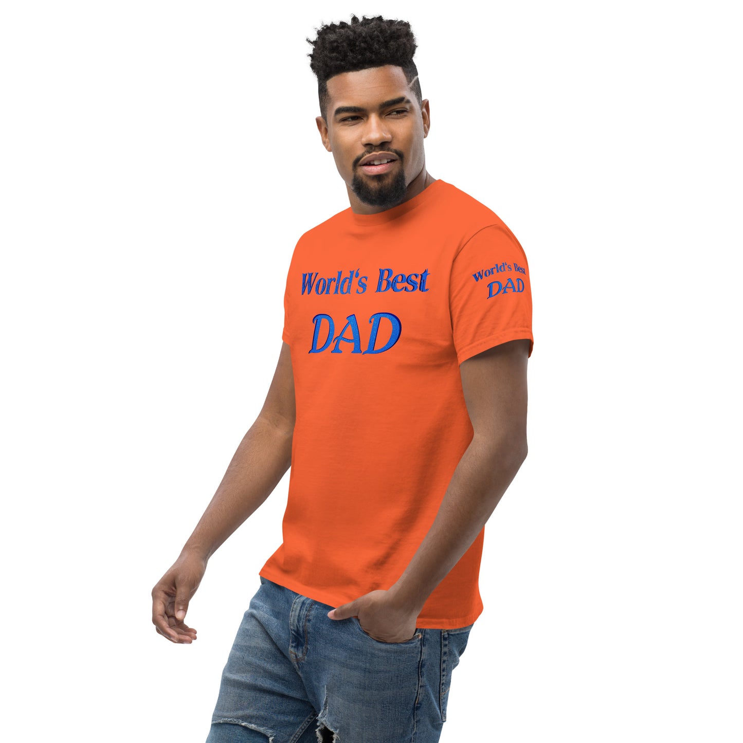 "World's Best Dad+" Men's Classic Tee (Personalized)