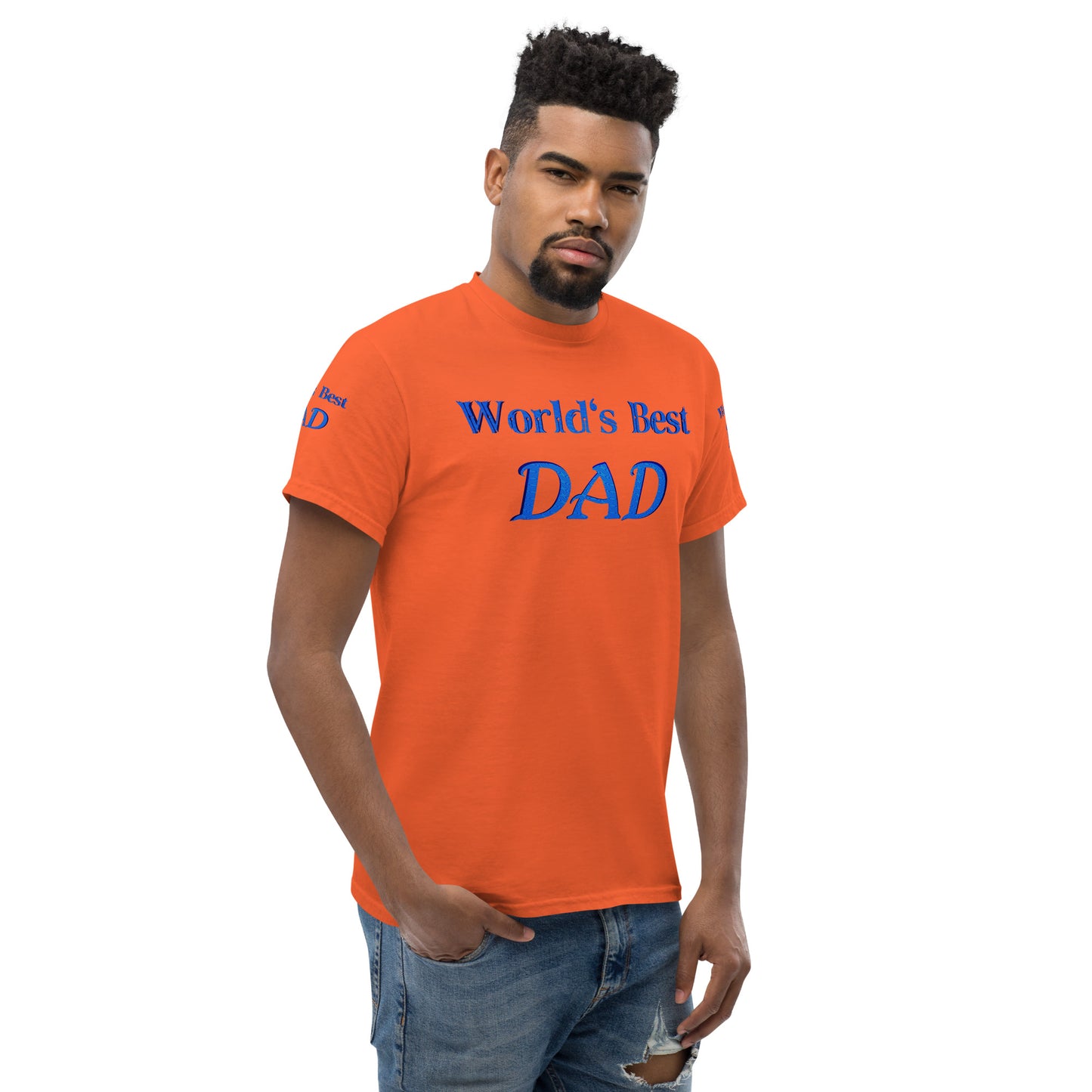 "World's Best Dad+" Men's Classic Tee (Personalized)