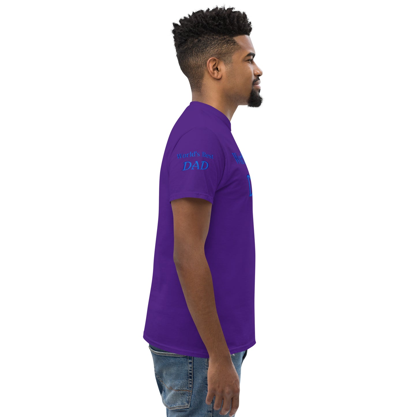 "World's Best Dad+" Men's Classic Tee (Personalized)