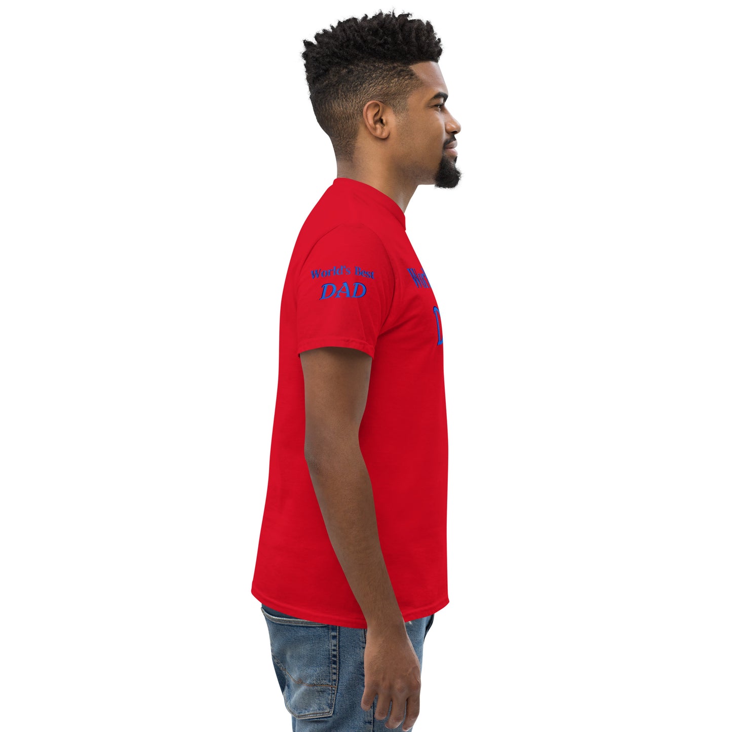 "World's Best Dad+" Men's Classic Tee (Personalized)