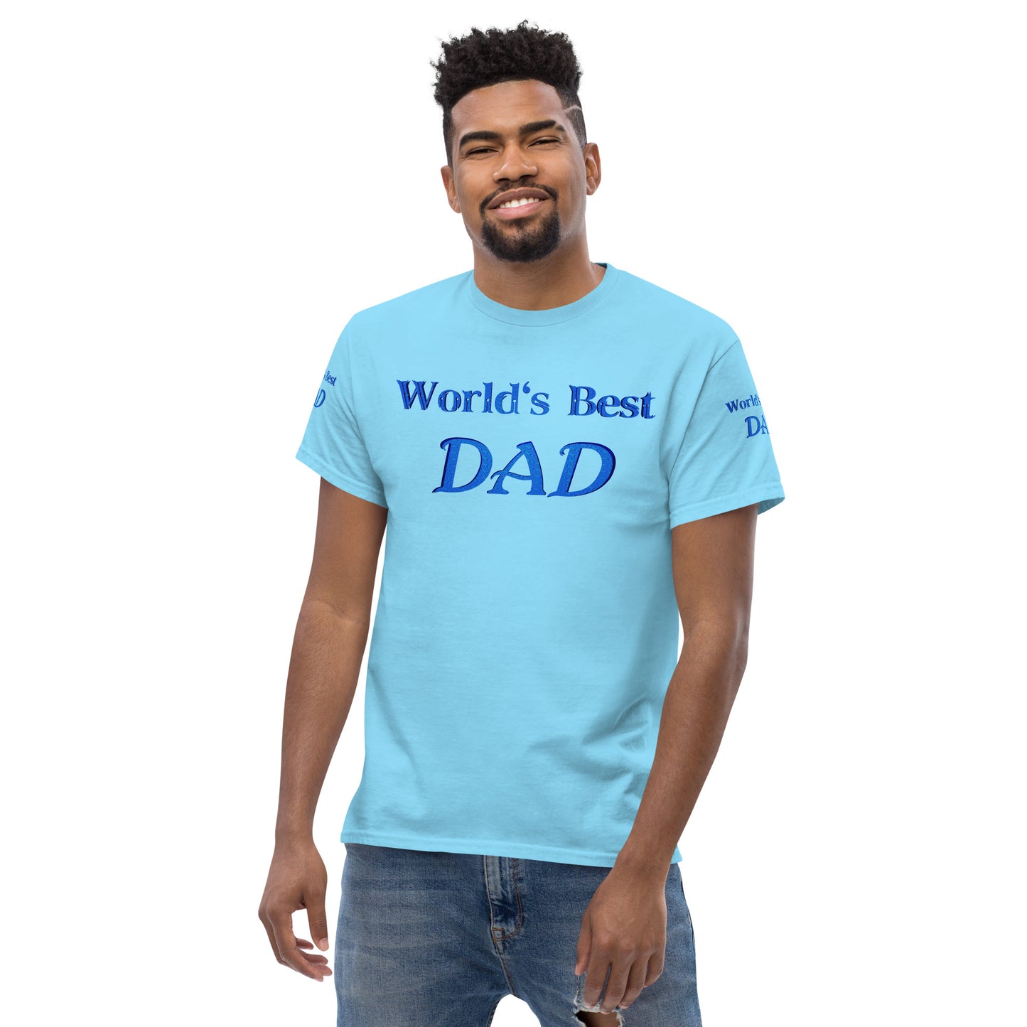 "World's Best Dad+" Men's Classic Tee (Personalized)