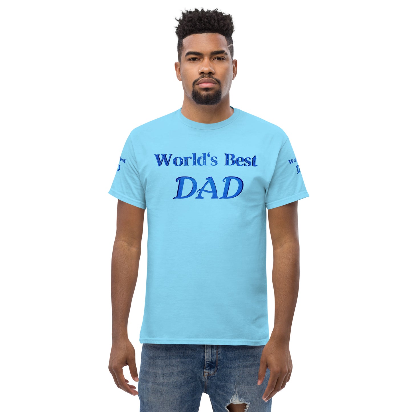 "World's Best Dad+" Men's Classic Tee (Personalized)