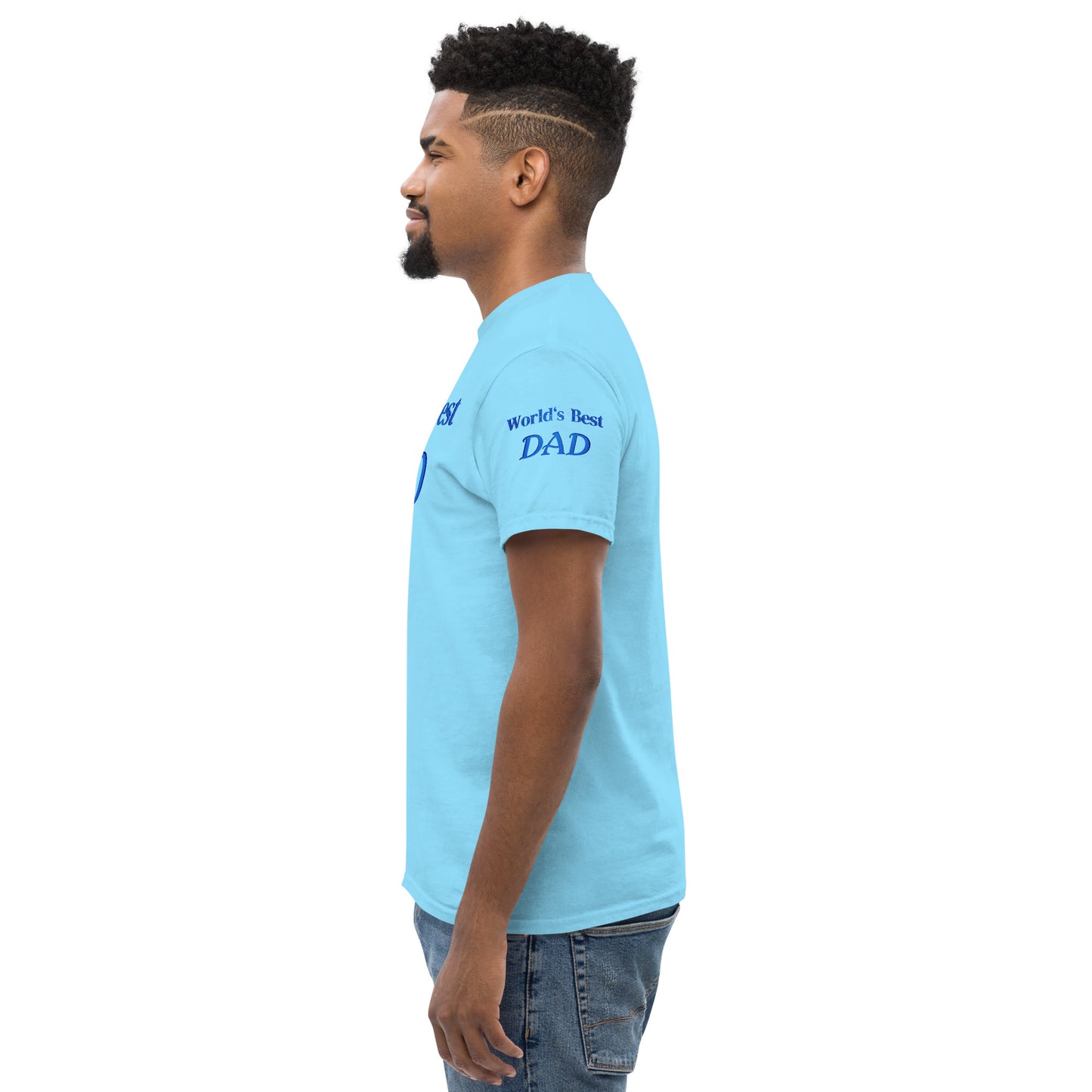 "World's Best Dad+" Men's Classic Tee (Personalized)