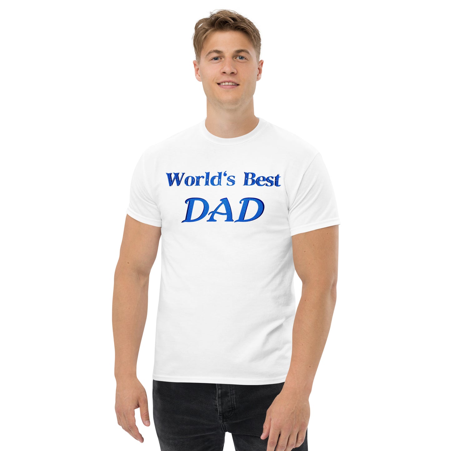 "World's Best Dad" Men's Classic Tee (Personalized)